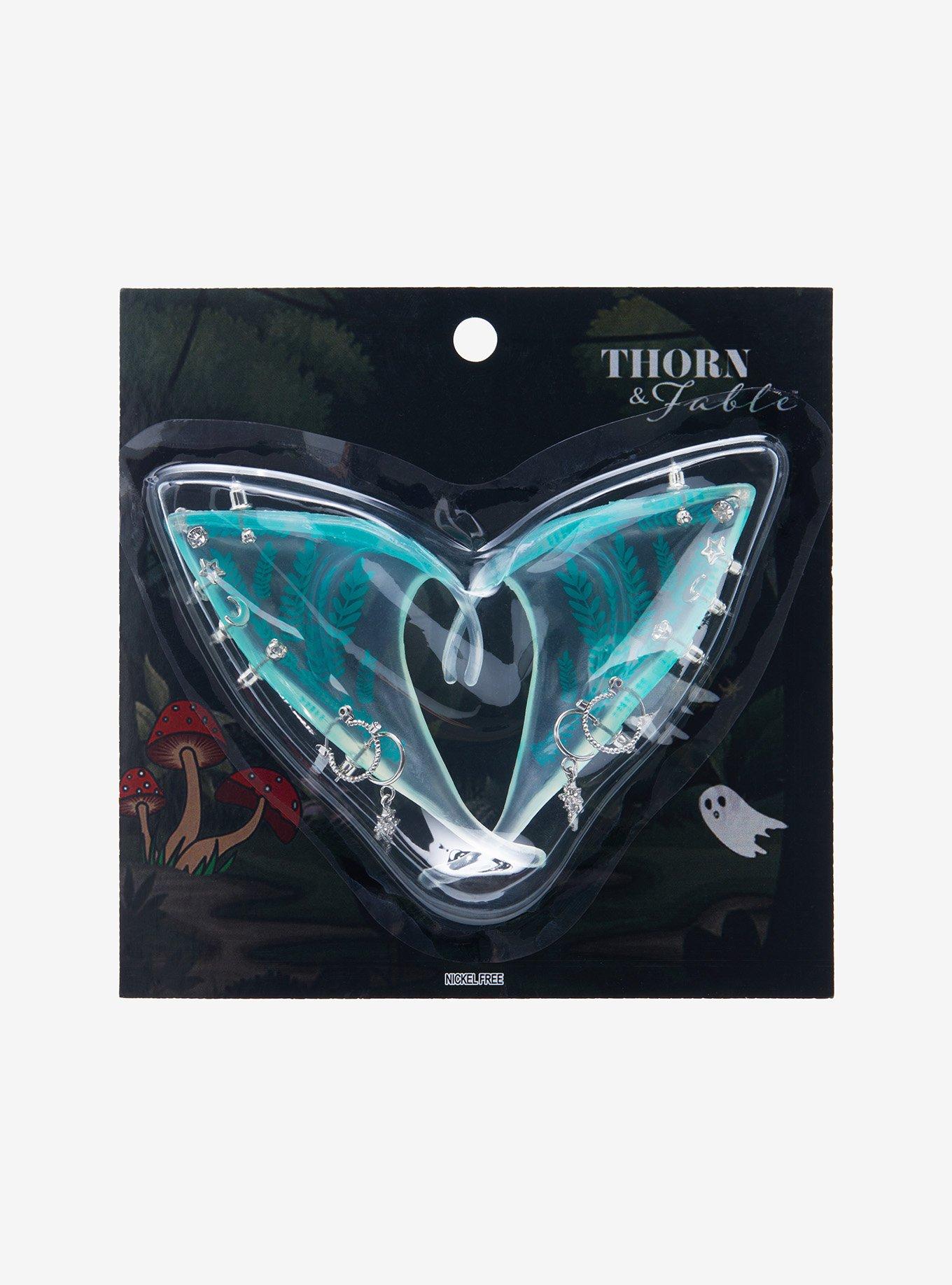 Thorn & Fable Fairy Translucent Plant Molded Ear Cuffs | Hot Topic