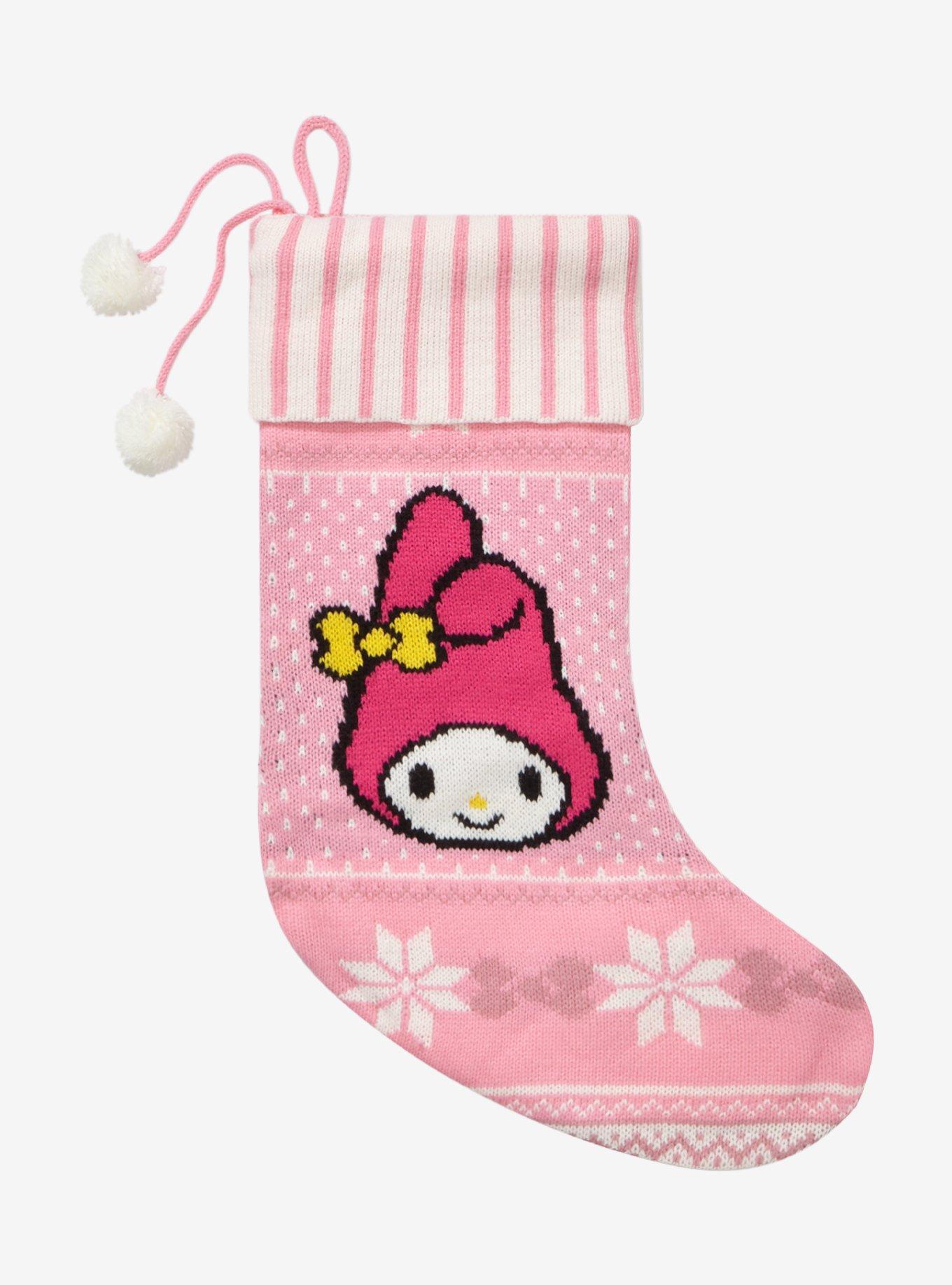 My Melody Fair Isle Pom Stocking, , hi-res