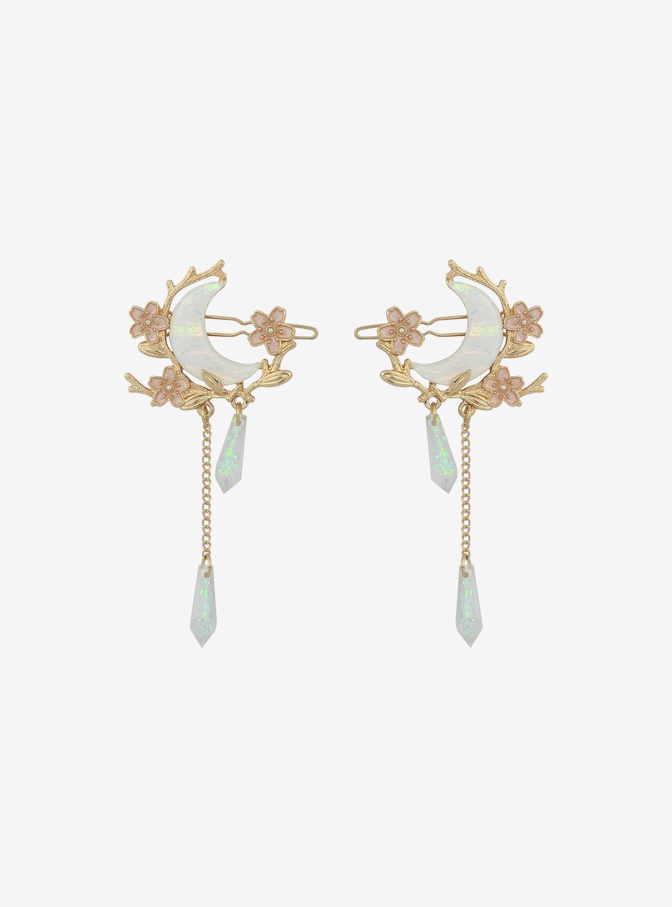 Sweet Society Opal Moon Sakura Hair Clip Set, , hi-res