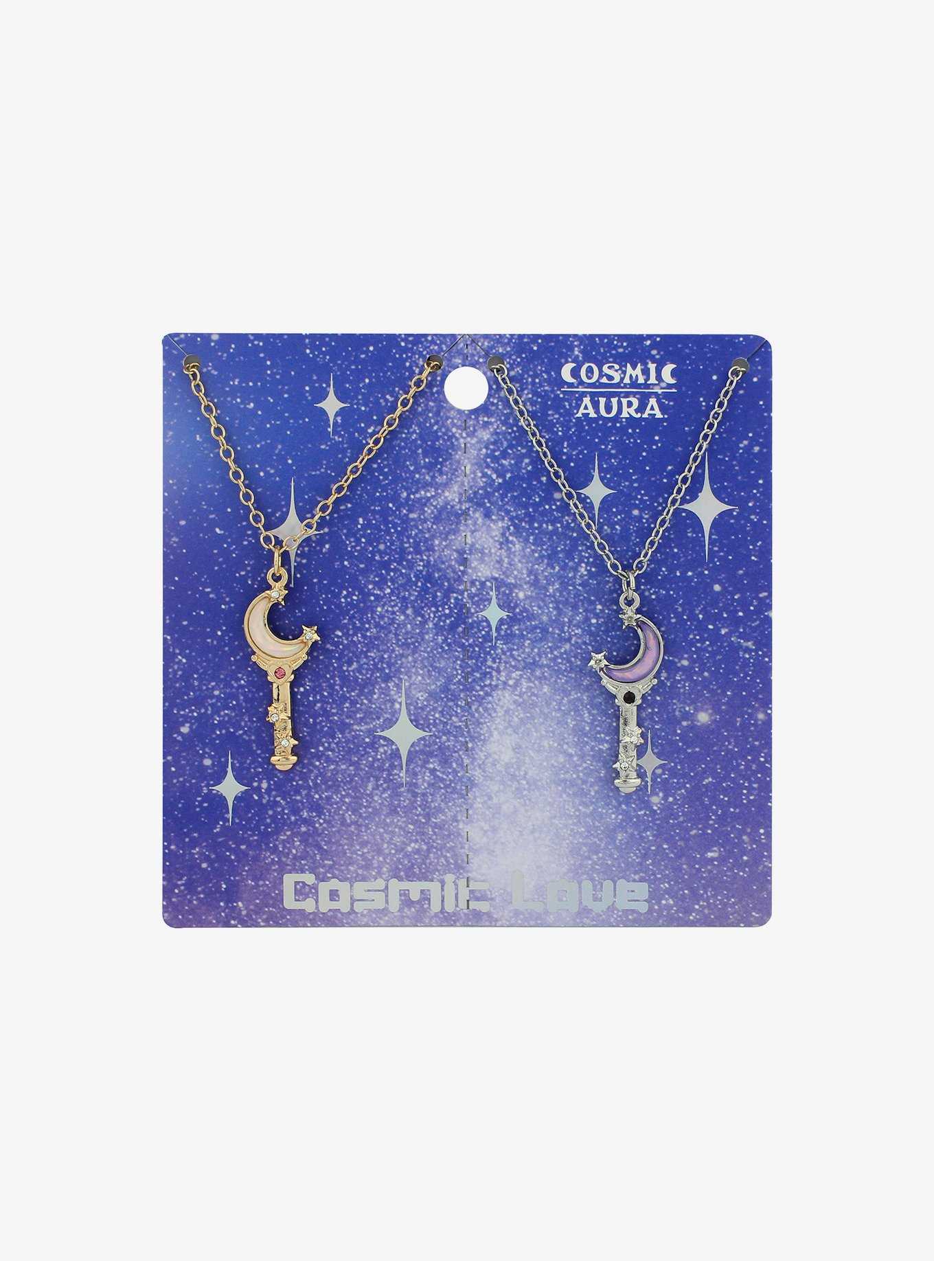 Cosmic Aura Celestial Wand Best Friend Necklace Set, , hi-res
