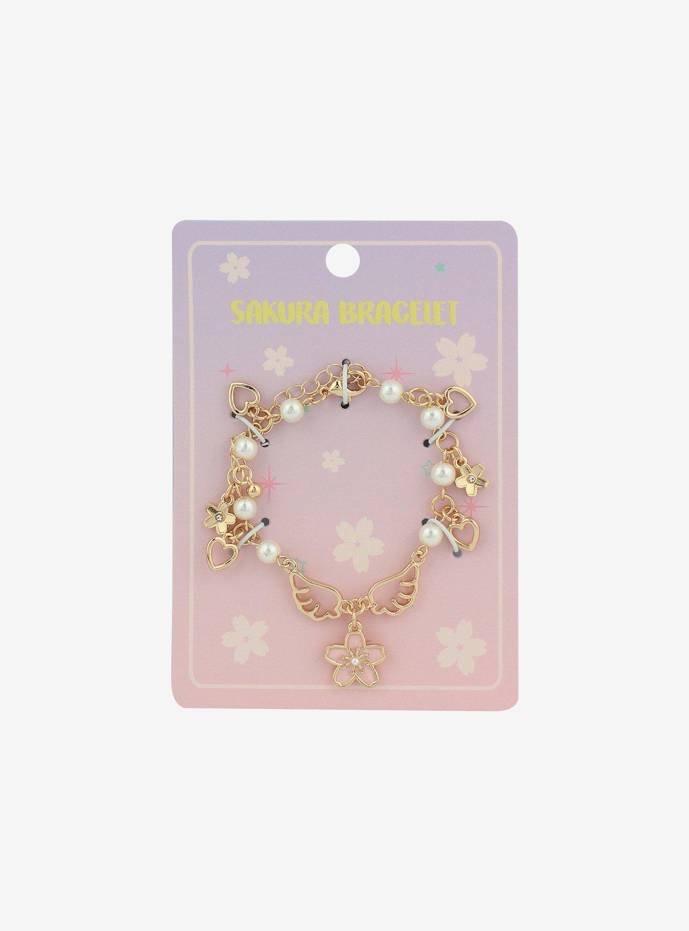 Sakura Angel Pearl Charm Bracelet, , hi-res