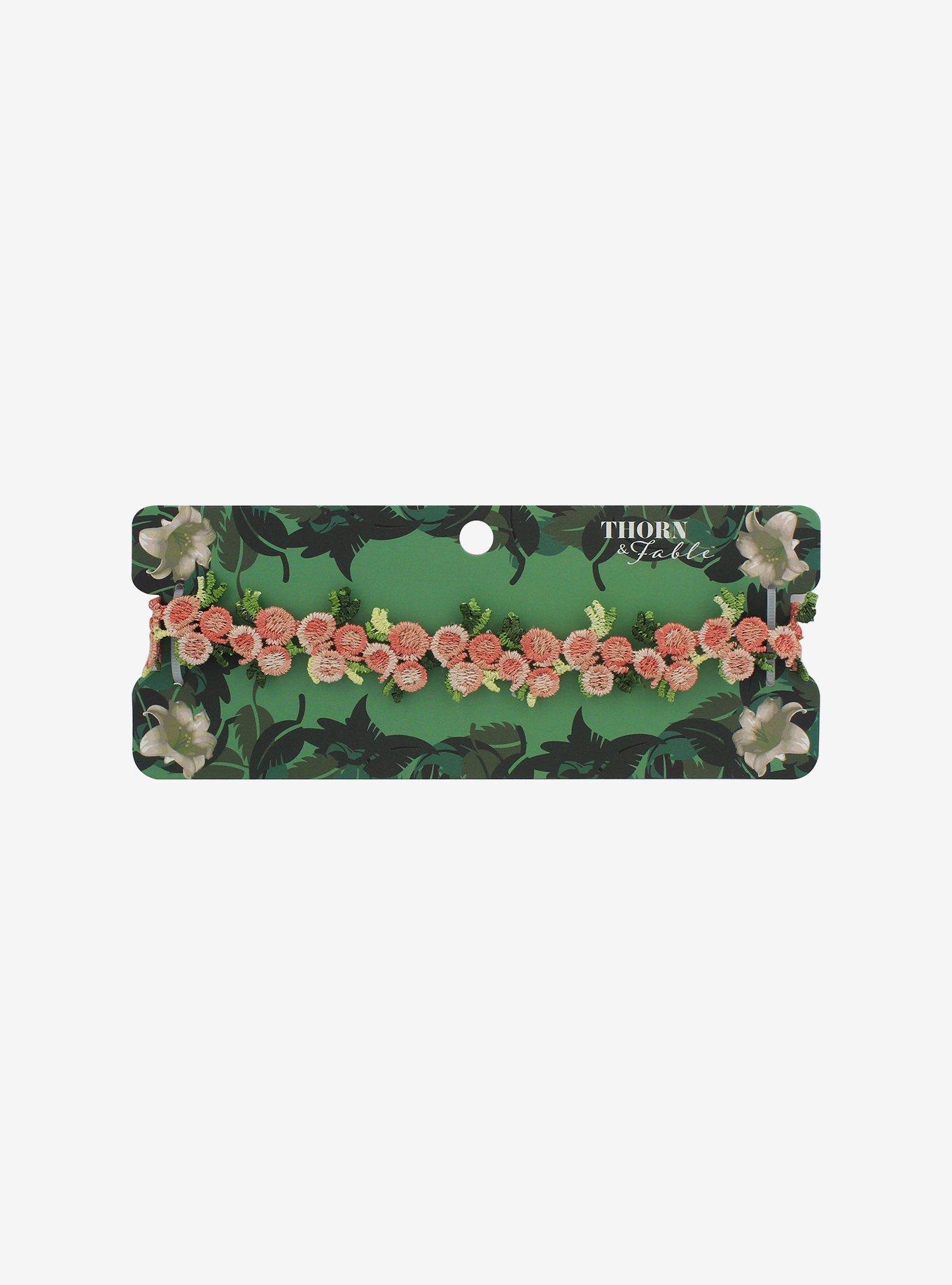 Thorn & Fable Flower Choker, , hi-res