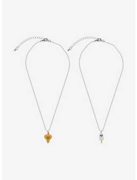 Cosmic Aura Pumpkin & Ghost Popsicle Best Friend Necklace Set, , hi-res