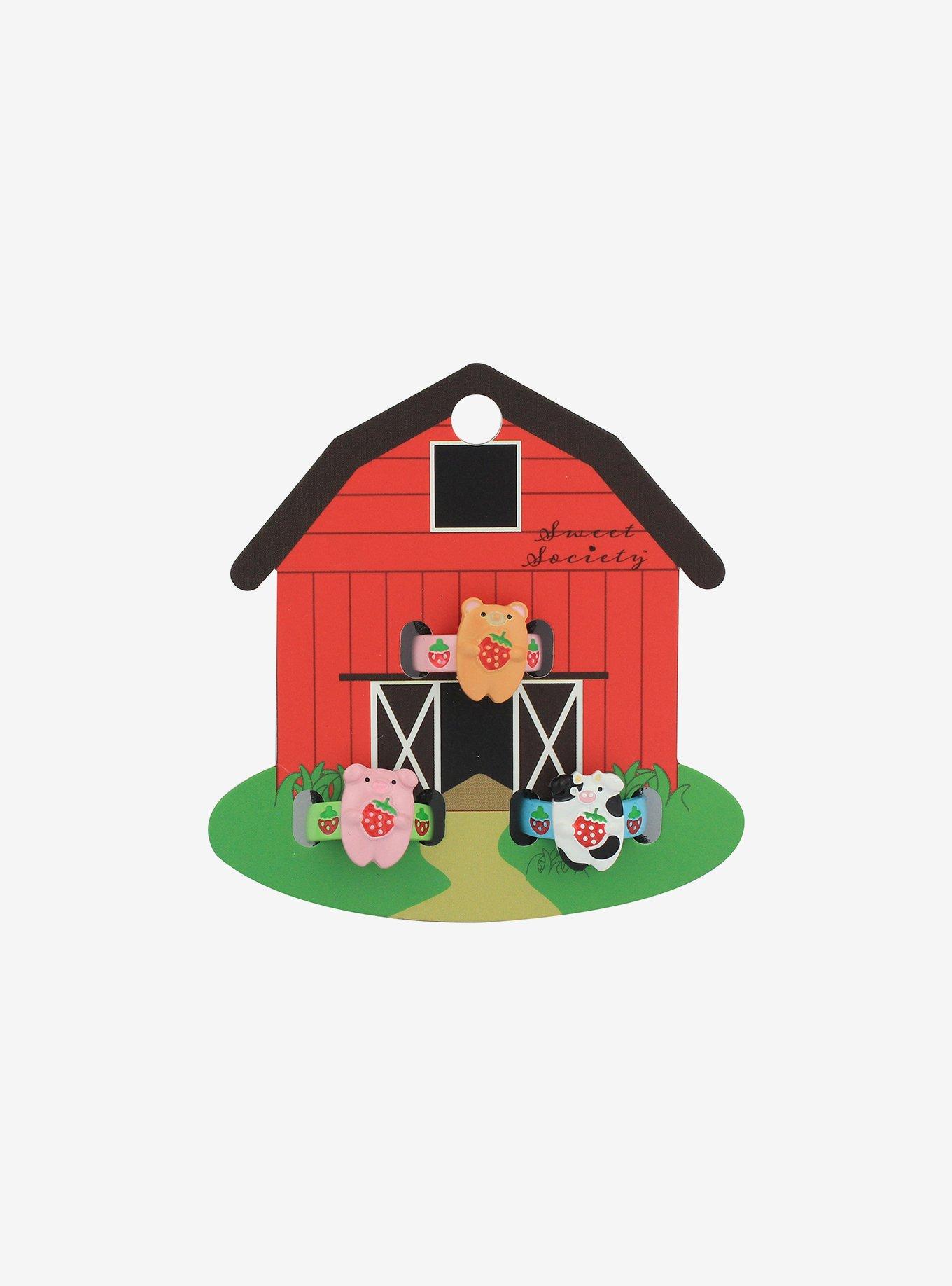 Sweet Society Critters Strawberry Ring Set, , hi-res