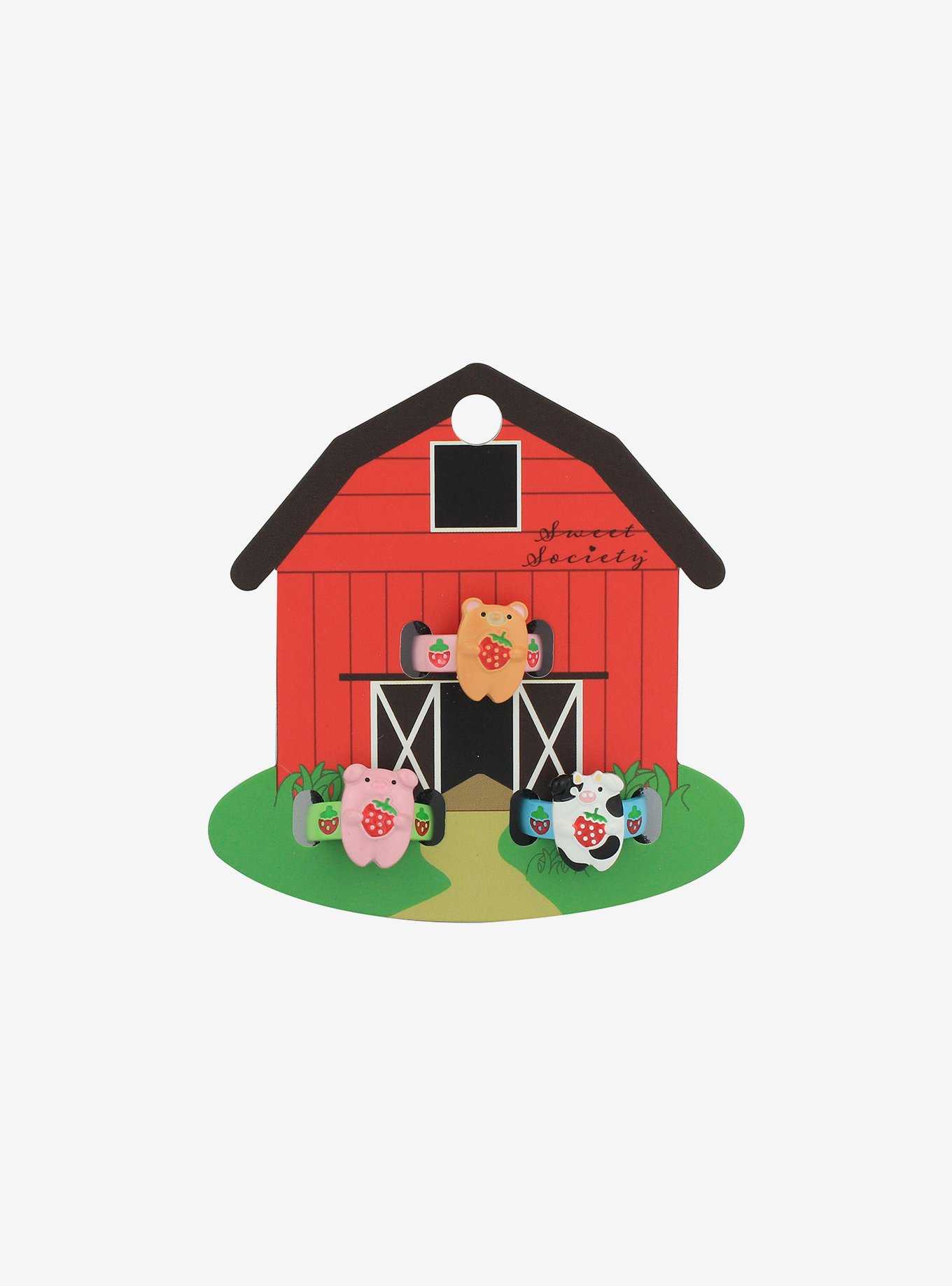 Sweet Society Critters Strawberry Ring Set, , hi-res
