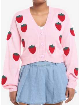 Sweet Society Strawberry Patch Girls Crop Cardigan, , hi-res