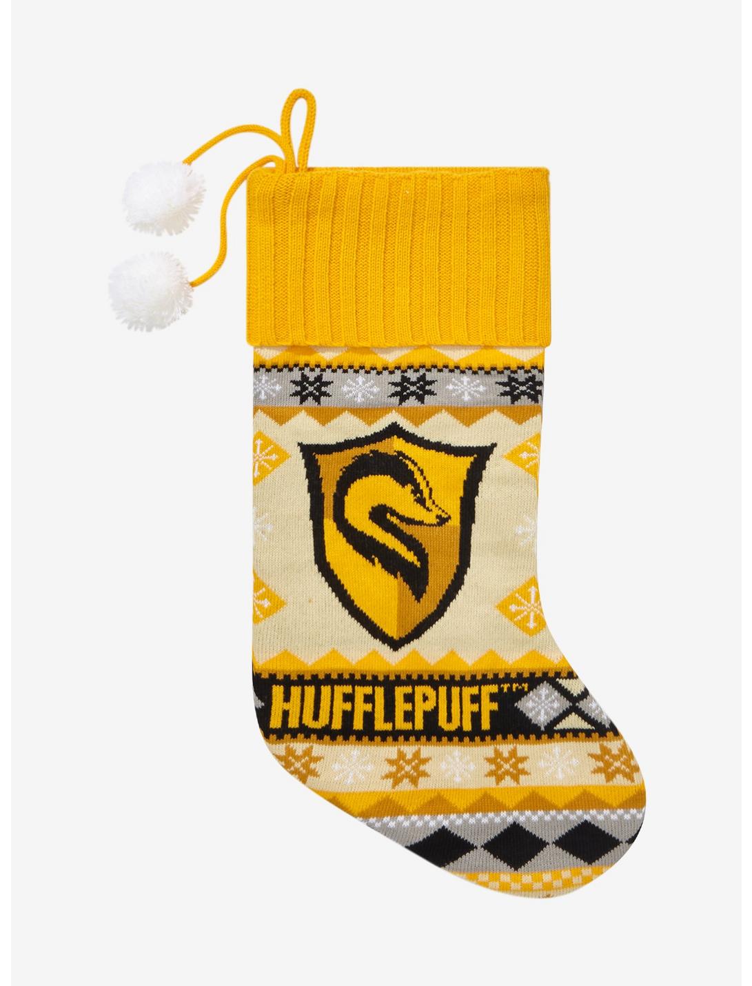 Harry Potter Hufflepuff Pom Stocking, , hi-res