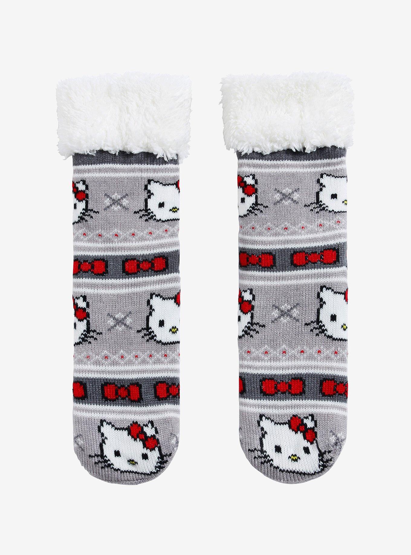 Hello Kitty Fair Isle Cozy Slipper Socks