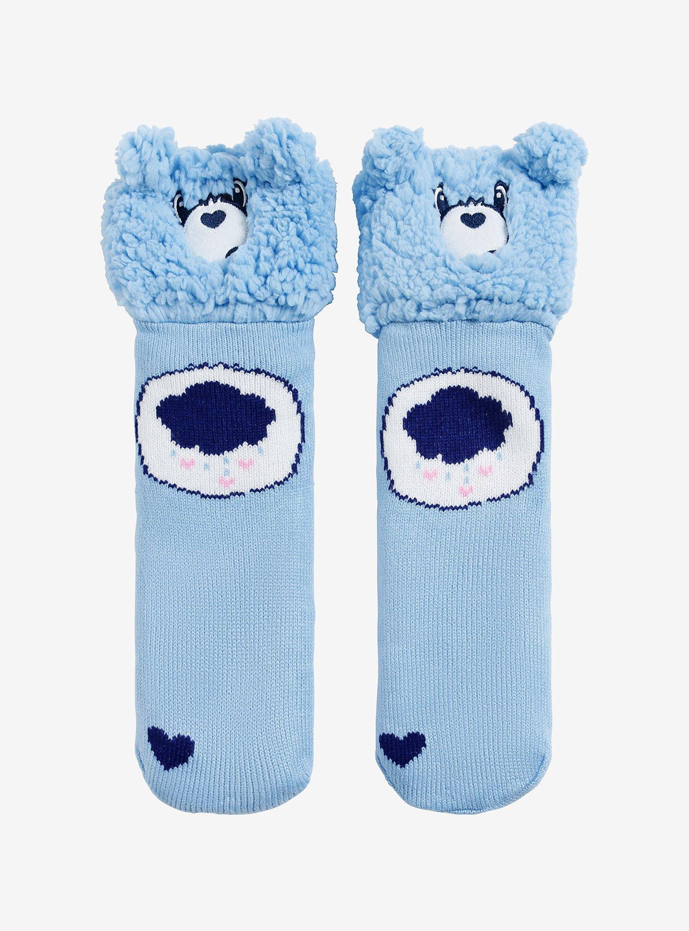 Care Bears Grumpy Bear Fuzzy Cozy Slipper Socks | Hot Topic