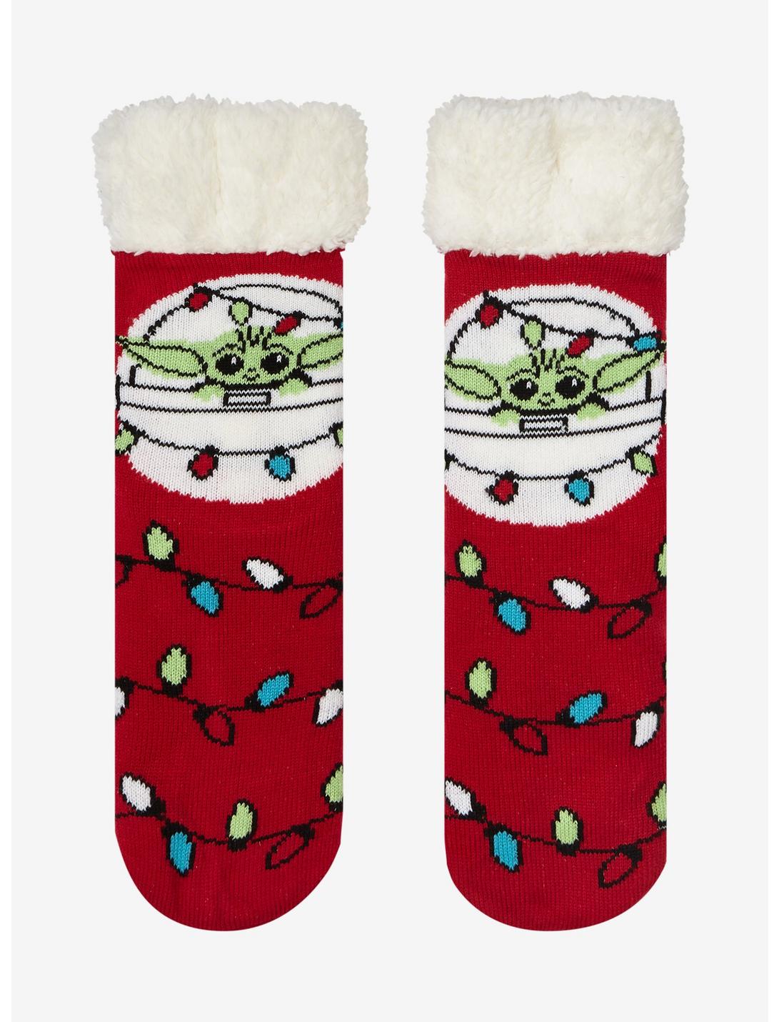 Star Wars The Mandalorian Grogu Holiday Cozy Slipper Socks, , hi-res
