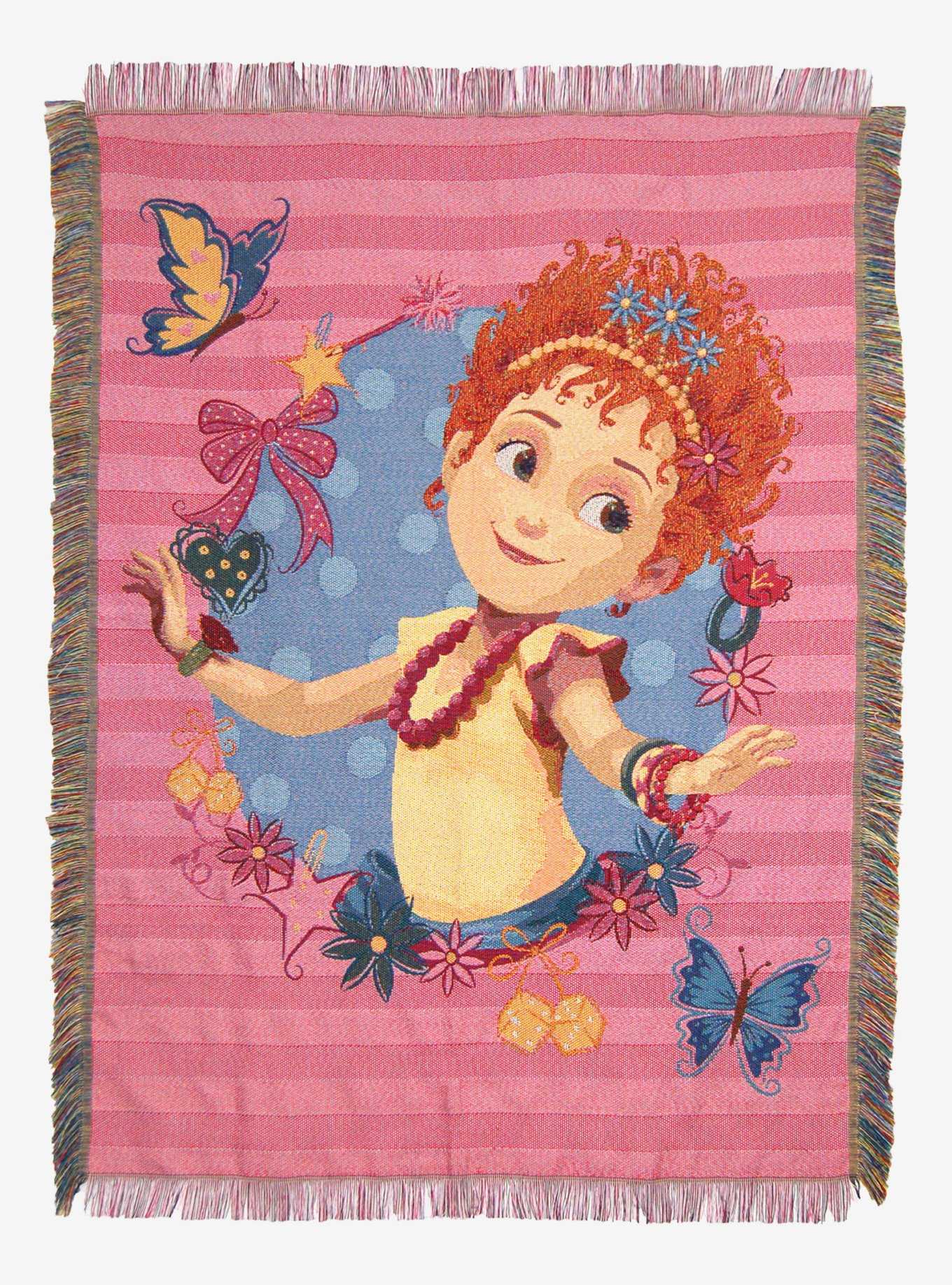 Fancy Nancy Mademoiselle Woven Tapestry Throw Blanket, , hi-res