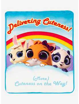 T.O.T.S. Delivering Cuteness Silk Touch Sherpa Throw Blanket, , hi-res