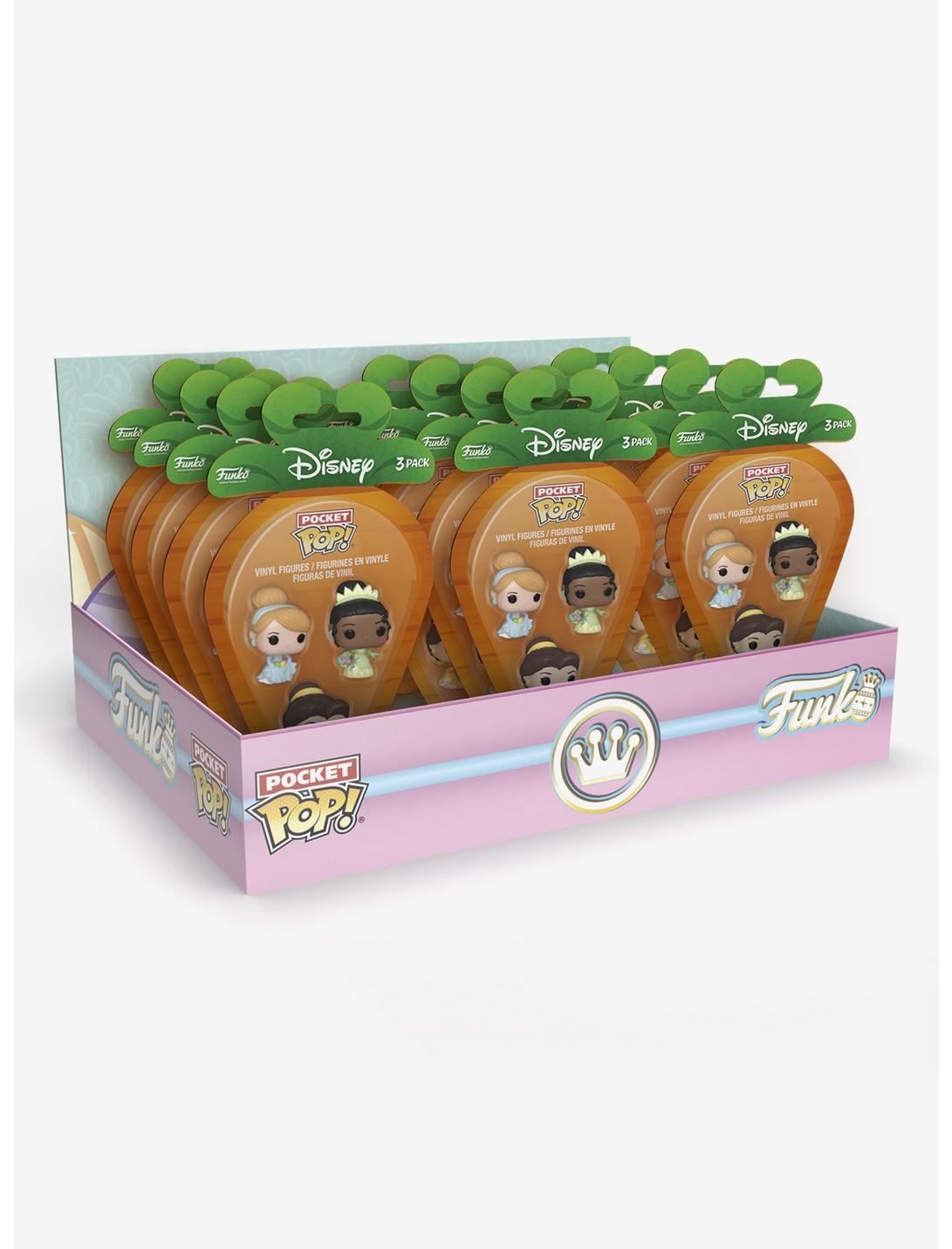 Funko Pocket Pop! Disney Princesses Cinderella, Tiana, and Belle Figure Set, , hi-res