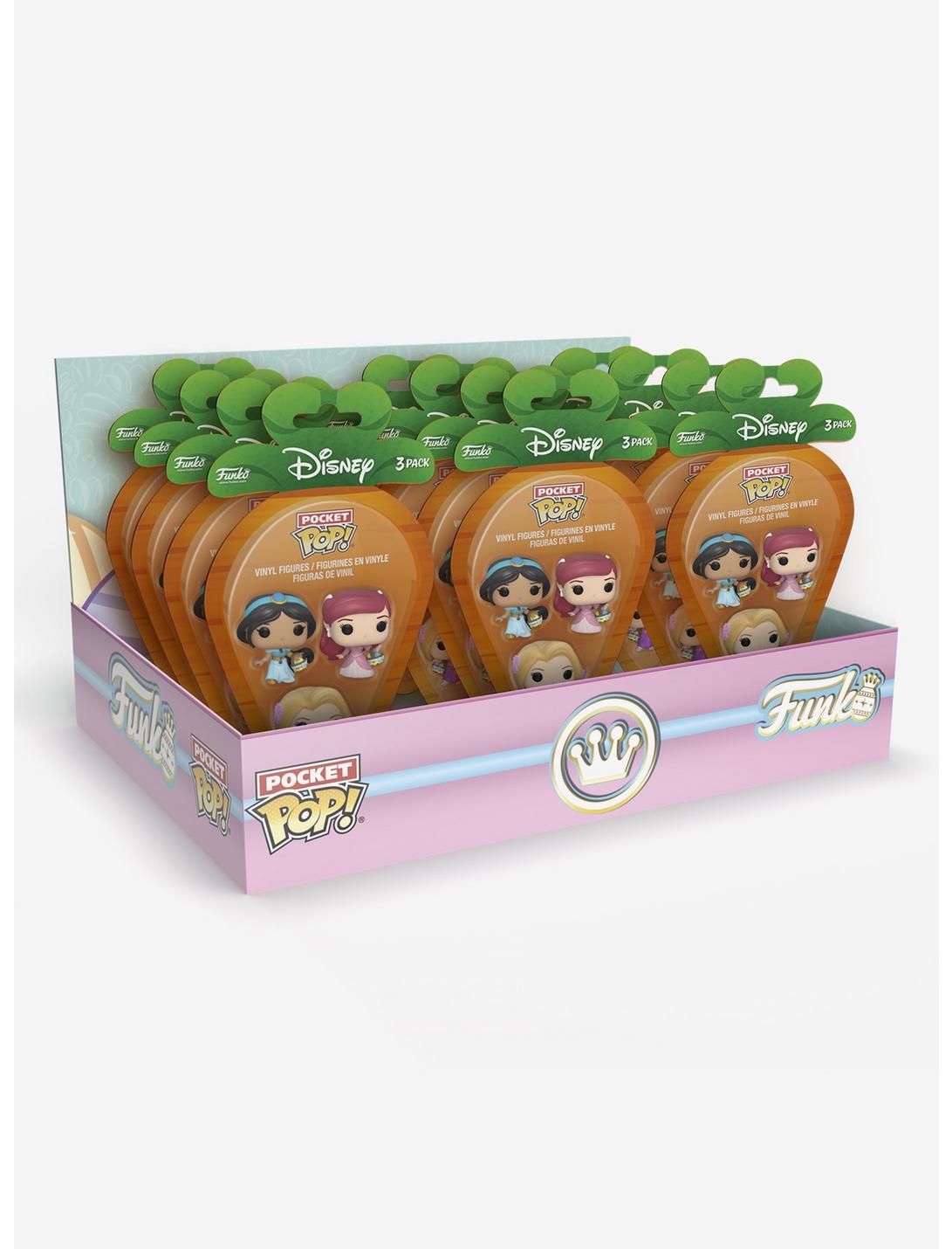 Funko Pocket Pop! Disney Princesses Jasmine, Ariel, and Rapunzel Figure Set, , hi-res