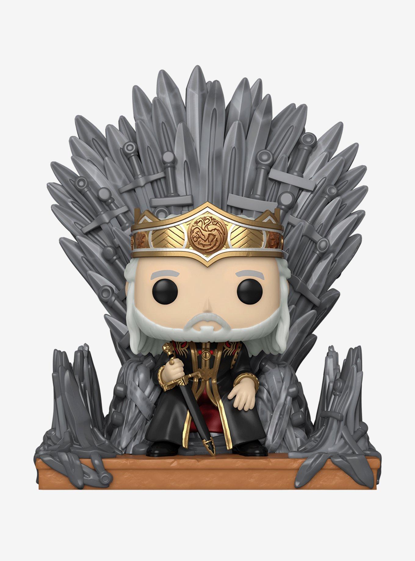 Funko Pop! Deluxe House of the Dragon Viserys on the Iron Throne Vinyl Figure, , hi-res