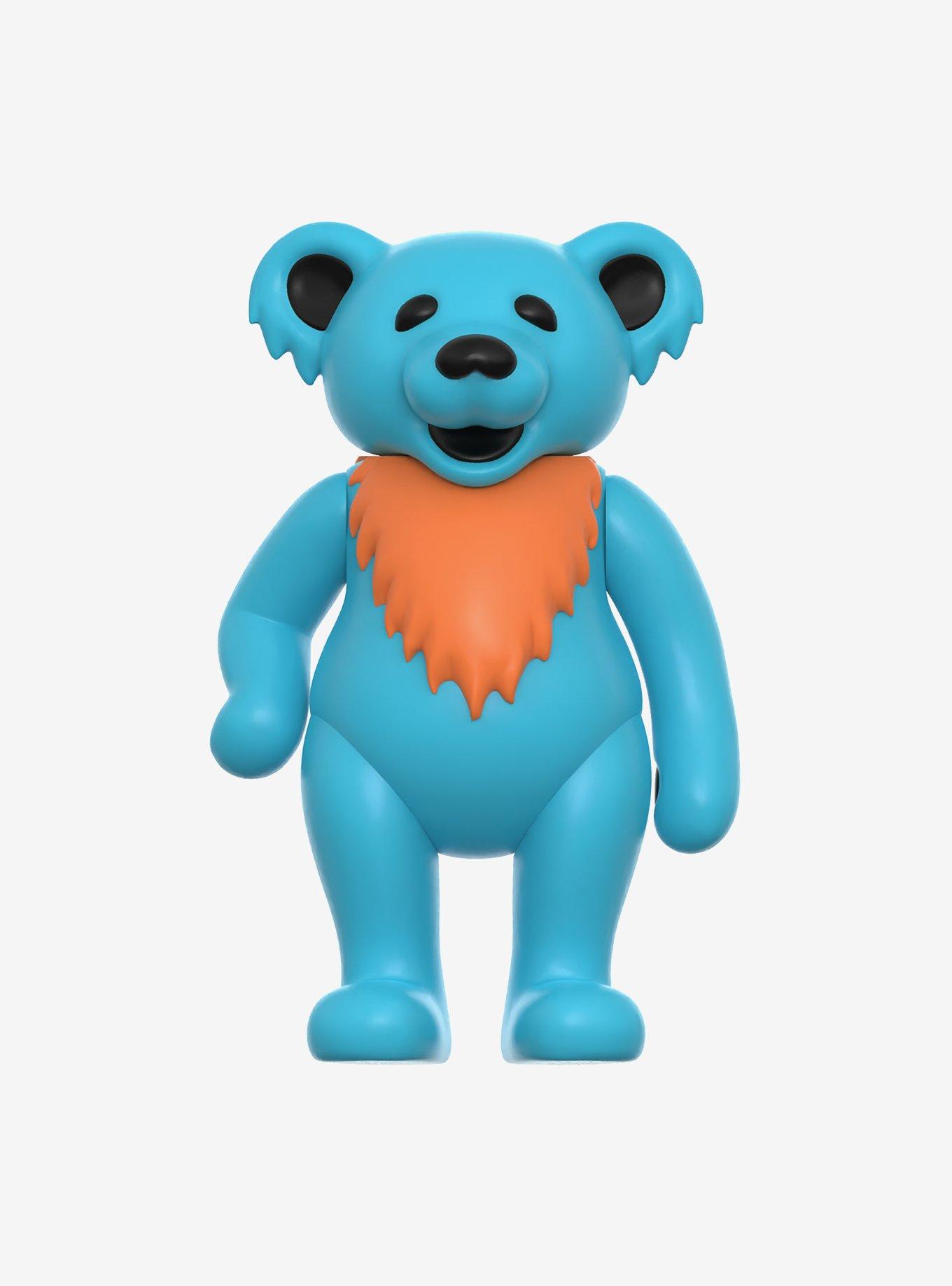 Super7 ReAction Grateful Dead Dancing Bear Stealie Blue (Glow In The Dark) Action Figure, , hi-res