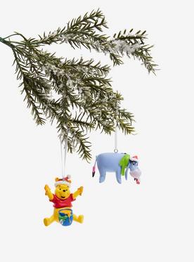 Hallmark Ornaments Disney Winnie the Pooh Eeyore & Pooh Bear Ornament Set