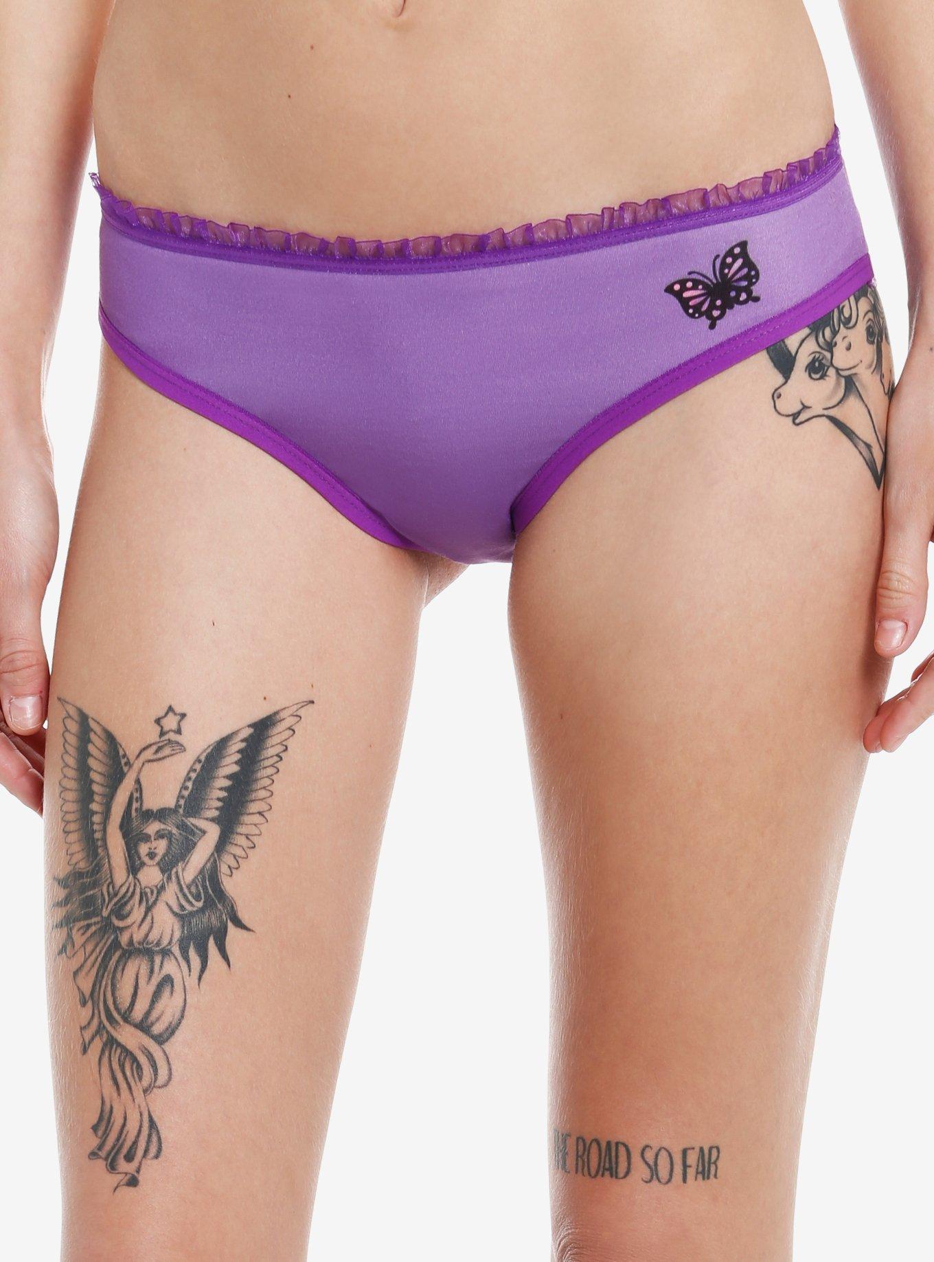 Kuromi Purple Bow Panty, MULTI, hi-res