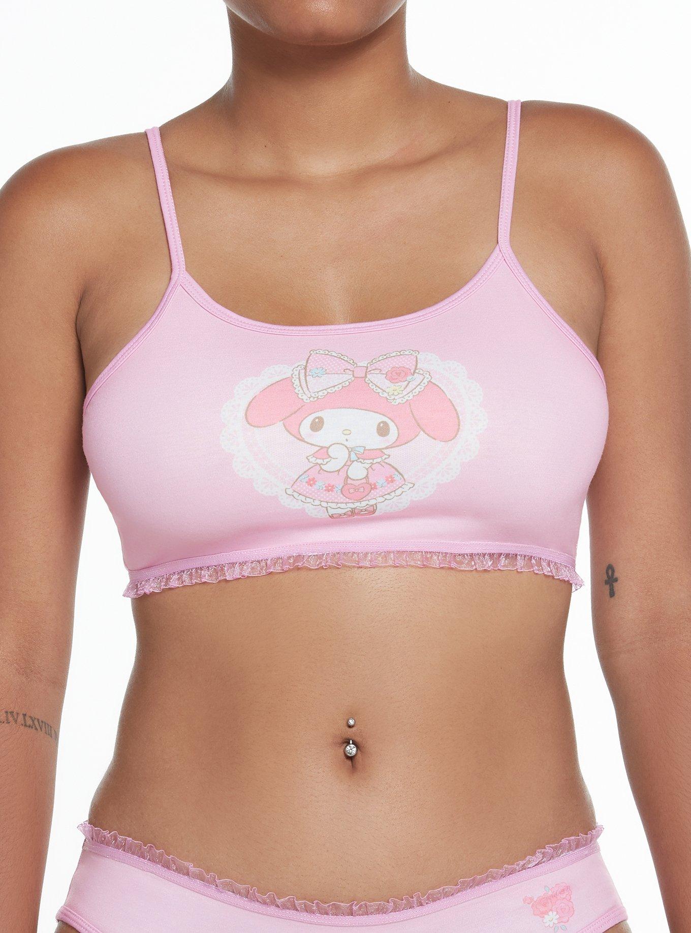 Women’s Hello Kitty and Friends Pink Sports Bra Top XL