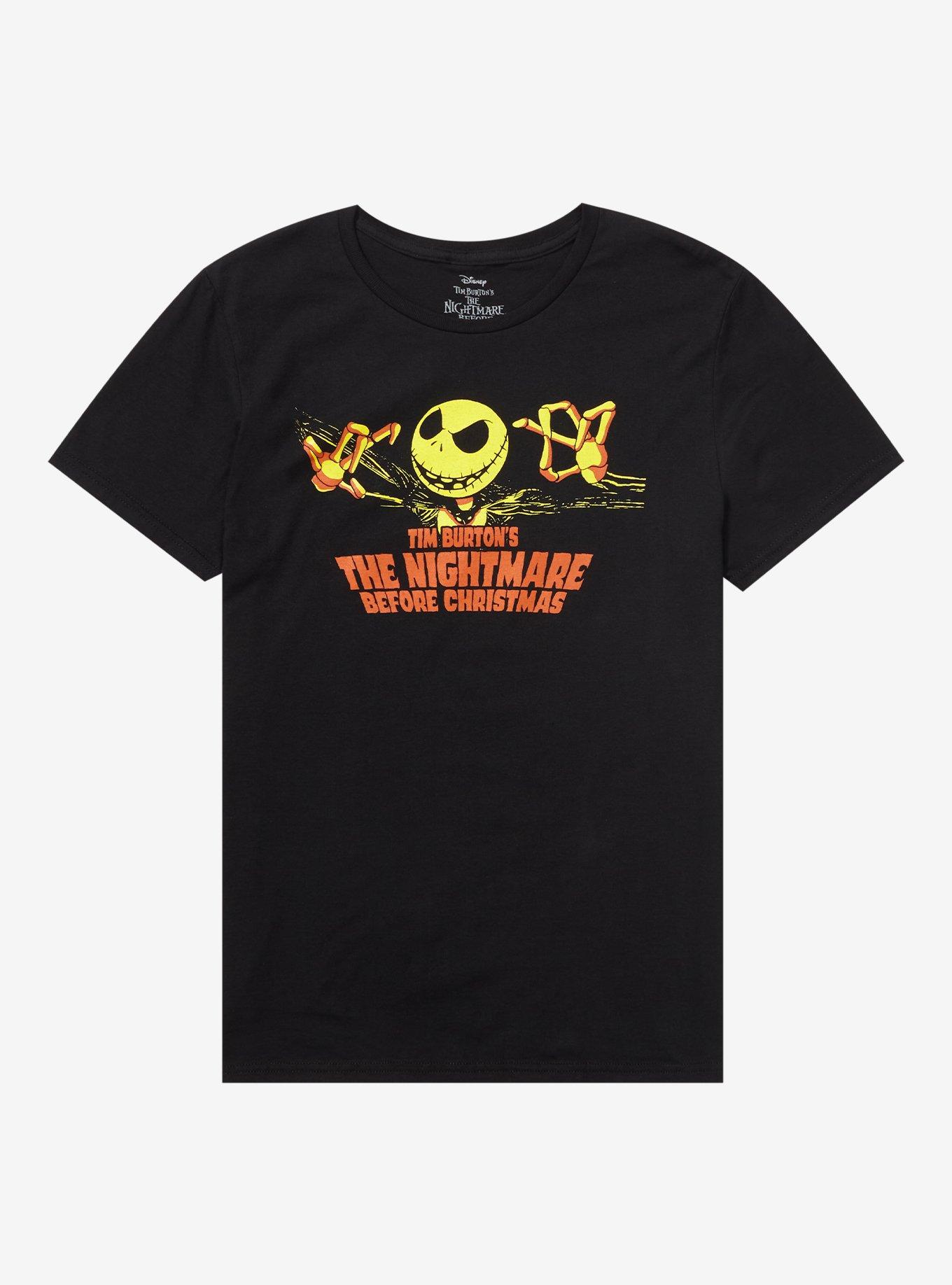 The Nightmare Before Christmas Jack Orange Double-Sided T-Shirt | Hot Topic