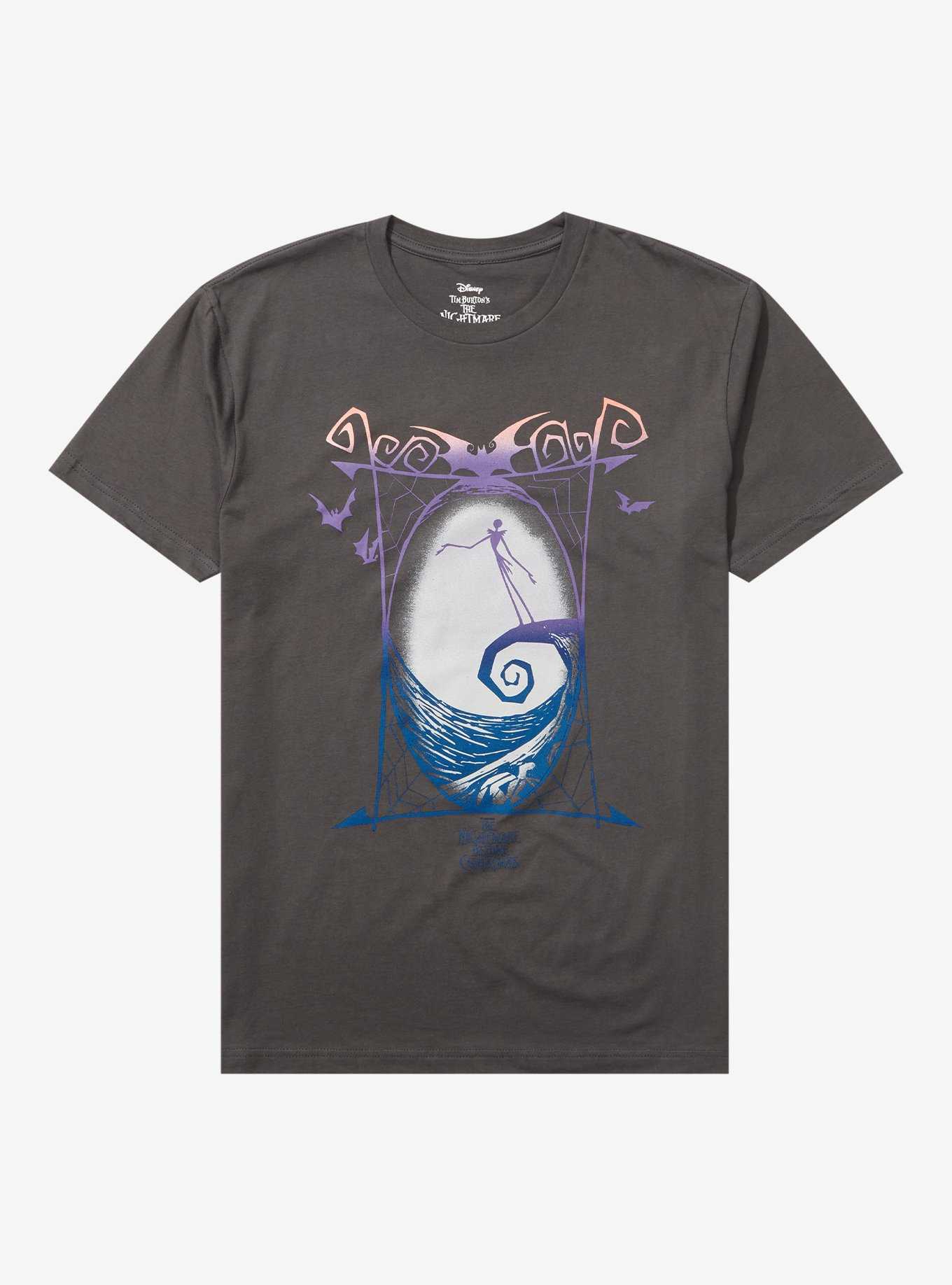 The Nightmare Before Christmas Jack Spiral Hill Ombre T-Shirt, , hi-res