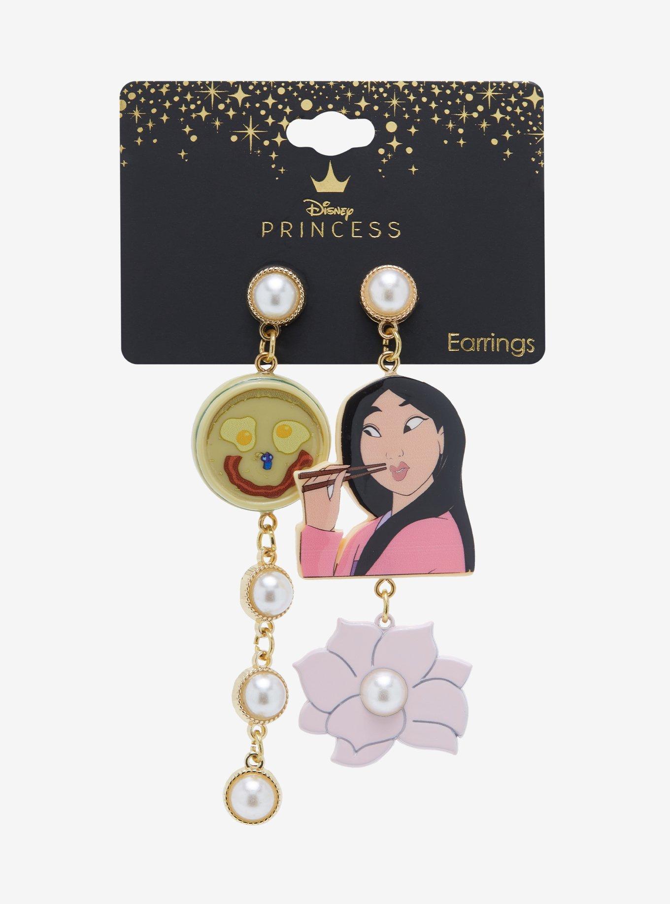 Disney Mulan Congee Portrait Earrings - BoxLunch Exclusive, , hi-res