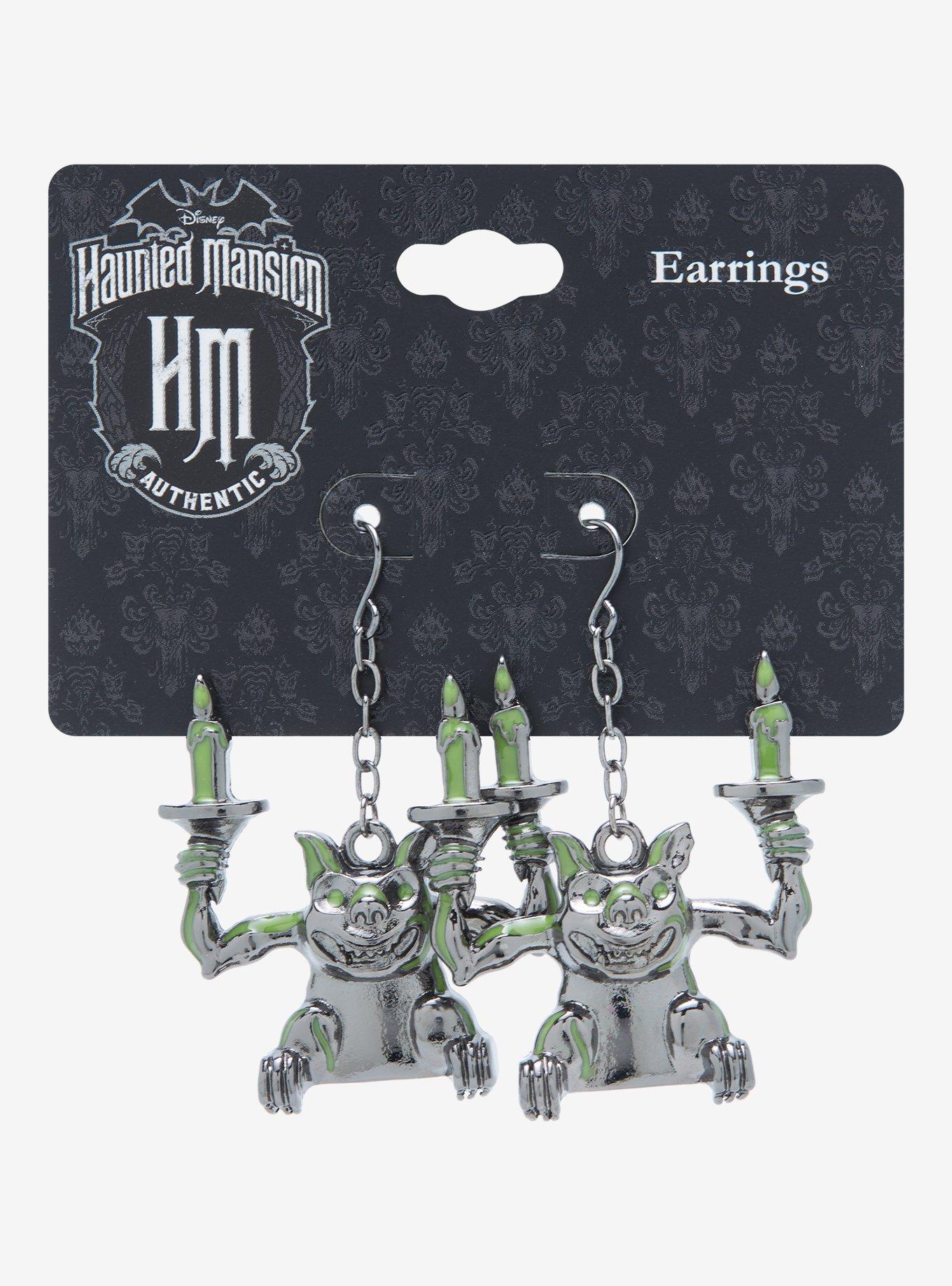 Disney The Haunted Mansion Gargoyle Candle Holders Earrings BoxLunch