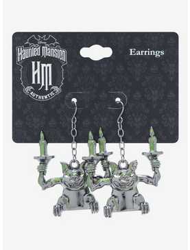 Disney The Haunted Mansion Gargoyle Candle Holders Earrings - BoxLunch Exclusive, , hi-res