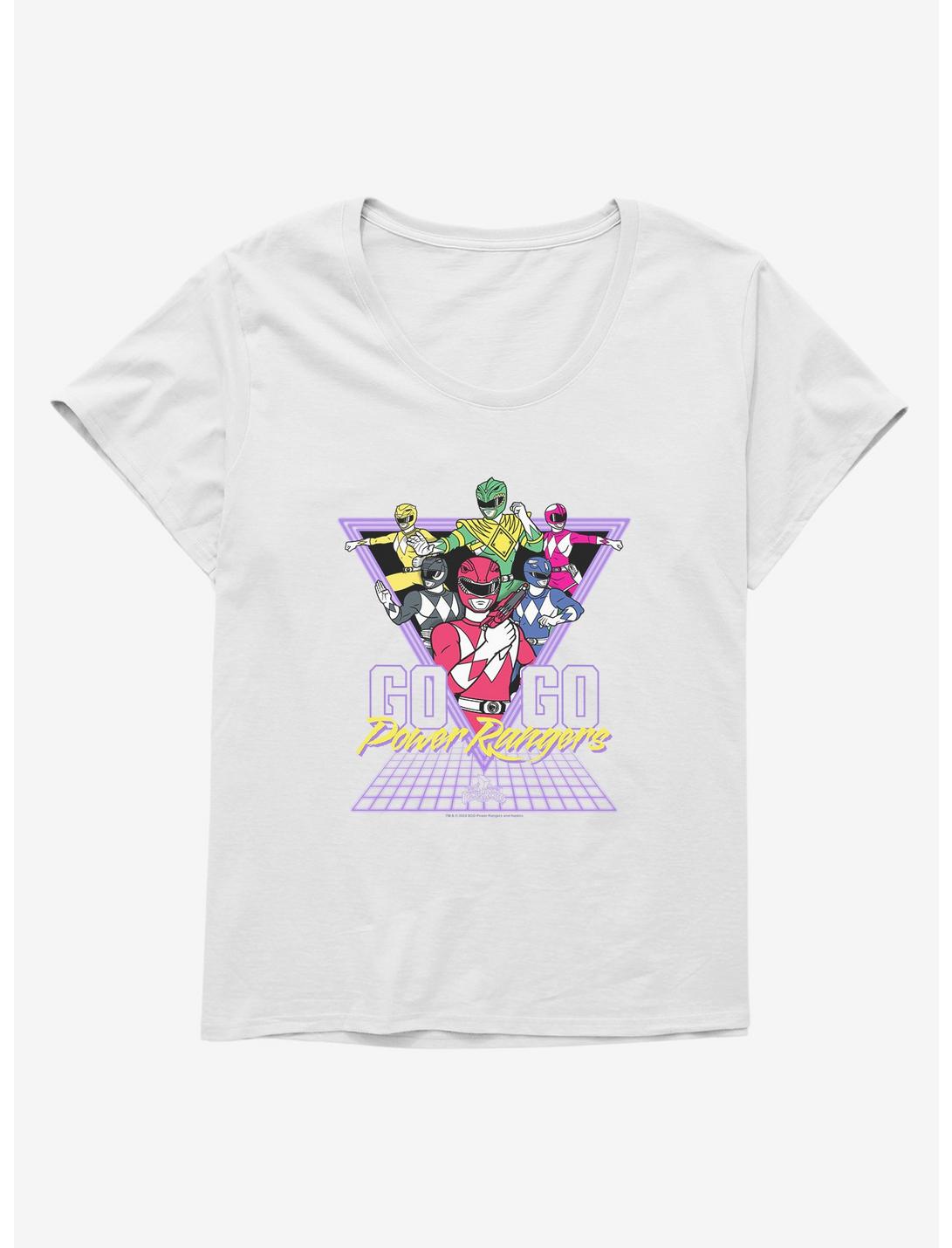 Mighty Morphin Power Rangers Go Go Power Rangers Retro Girls T-Shirt Plus Size, , hi-res