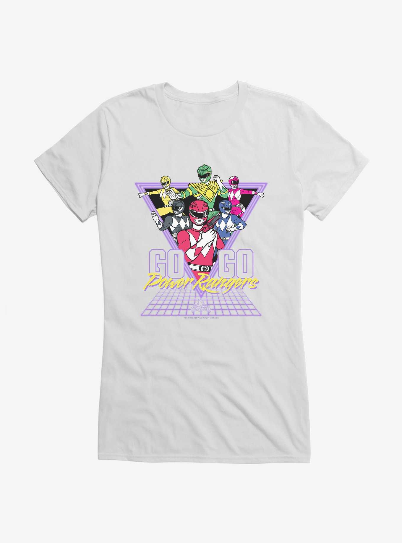 Mighty Morphin Power Rangers Go Go Power Rangers Retro Girls T-Shirt, , hi-res