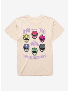 Mighty Morphin Power Rangers Go Go Power Rangers Helmets Mineral Wash T-Shirt, , hi-res