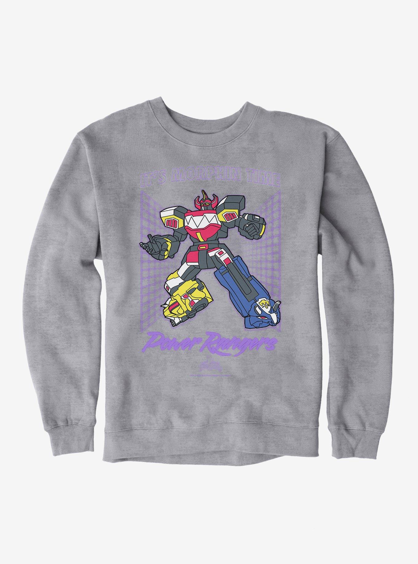 Mighty Morphin Power Rangers It's Morphin Time Alpha 5 Sweatshirt, HEATHER GREY, hi-res