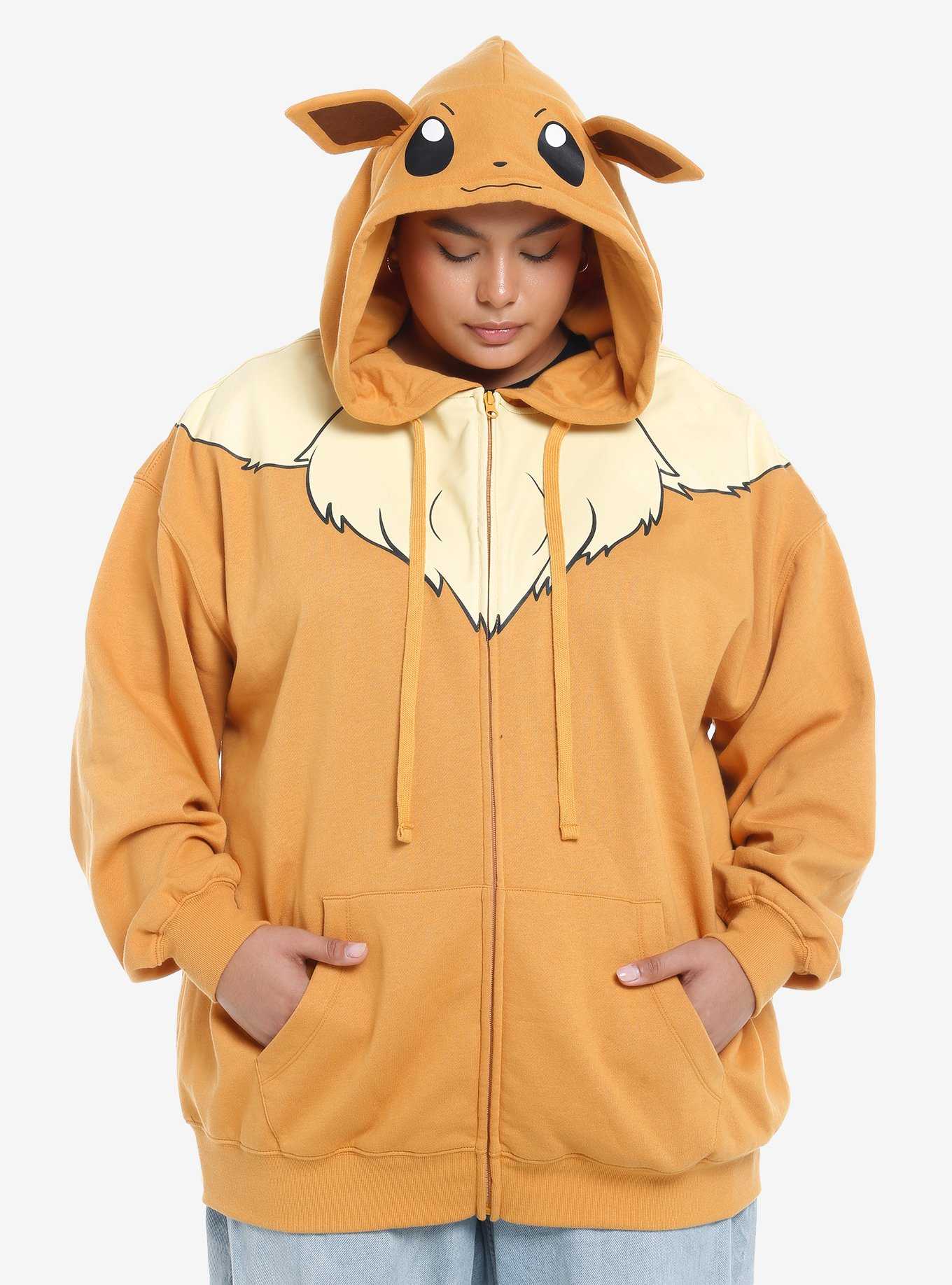 Pokemon Eevee Cosplay Girls Hoodie Plus Size, , hi-res