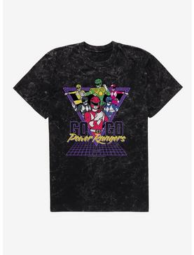 Mighty Morphin Power Rangers Go Go Power Rangers Retro Mineral Wash T-Shirt, , hi-res