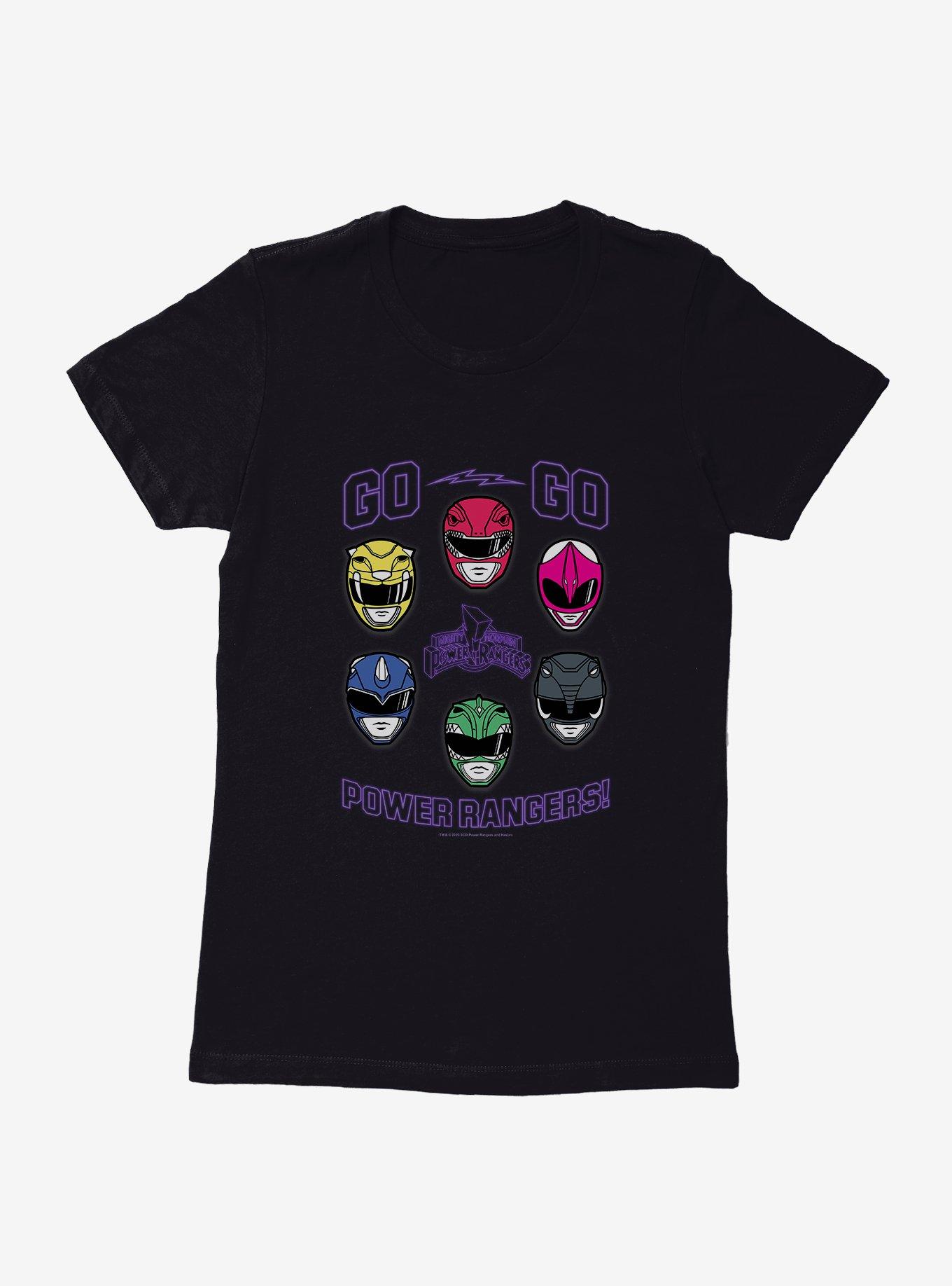Mighty Morphin Power Rangers Go Go Power Rangers Helmets Womens T-Shirt