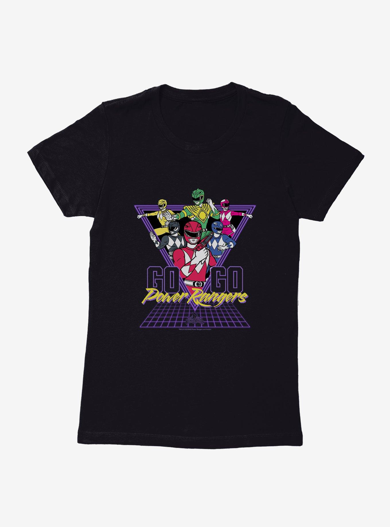 Mighty Morphin Power Rangers Go Go Power Rangers Retro Womens T-Shirt