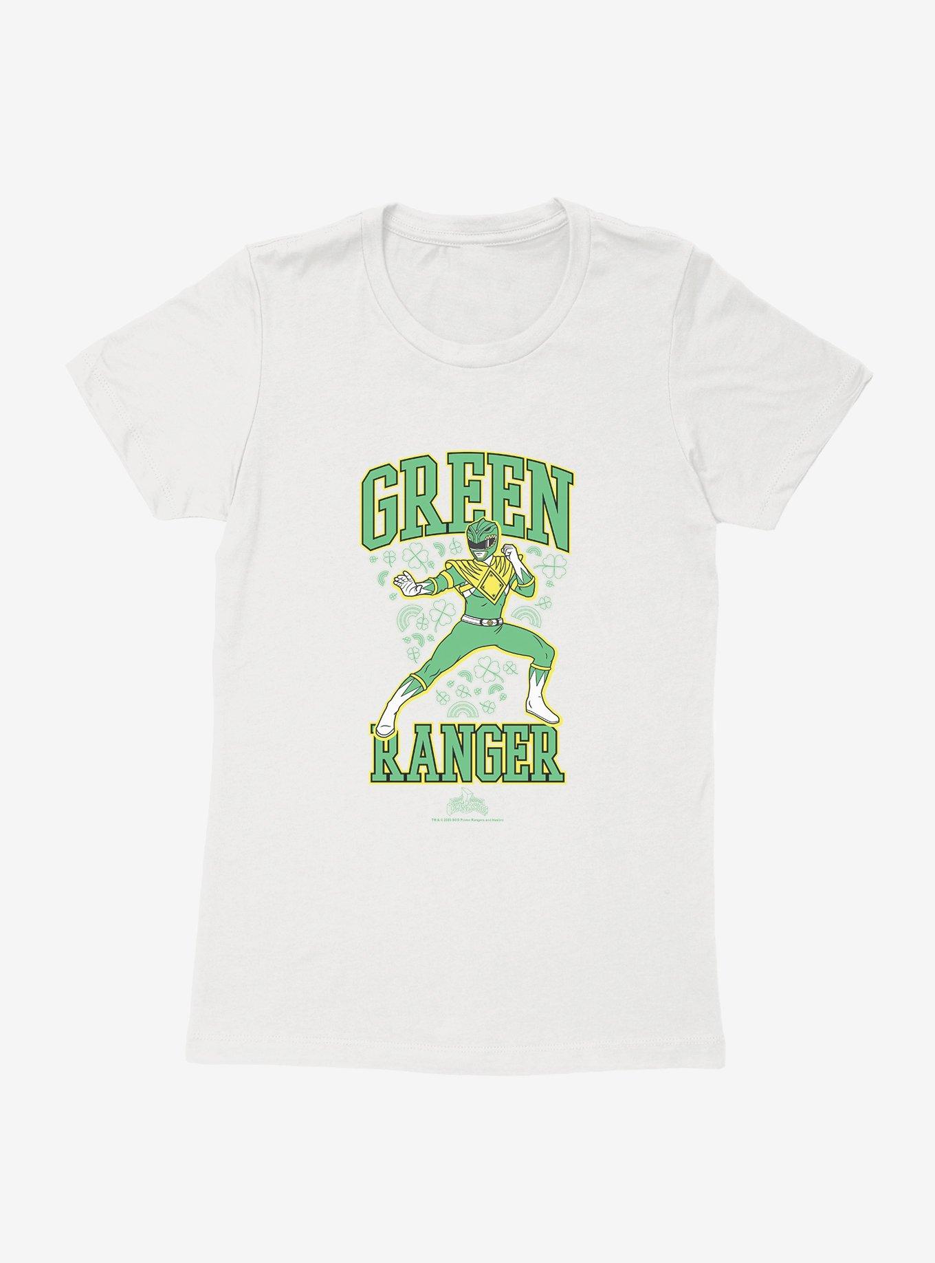 Mighty Morphin Power Rangers Green Ranger Clover Womens T-Shirt