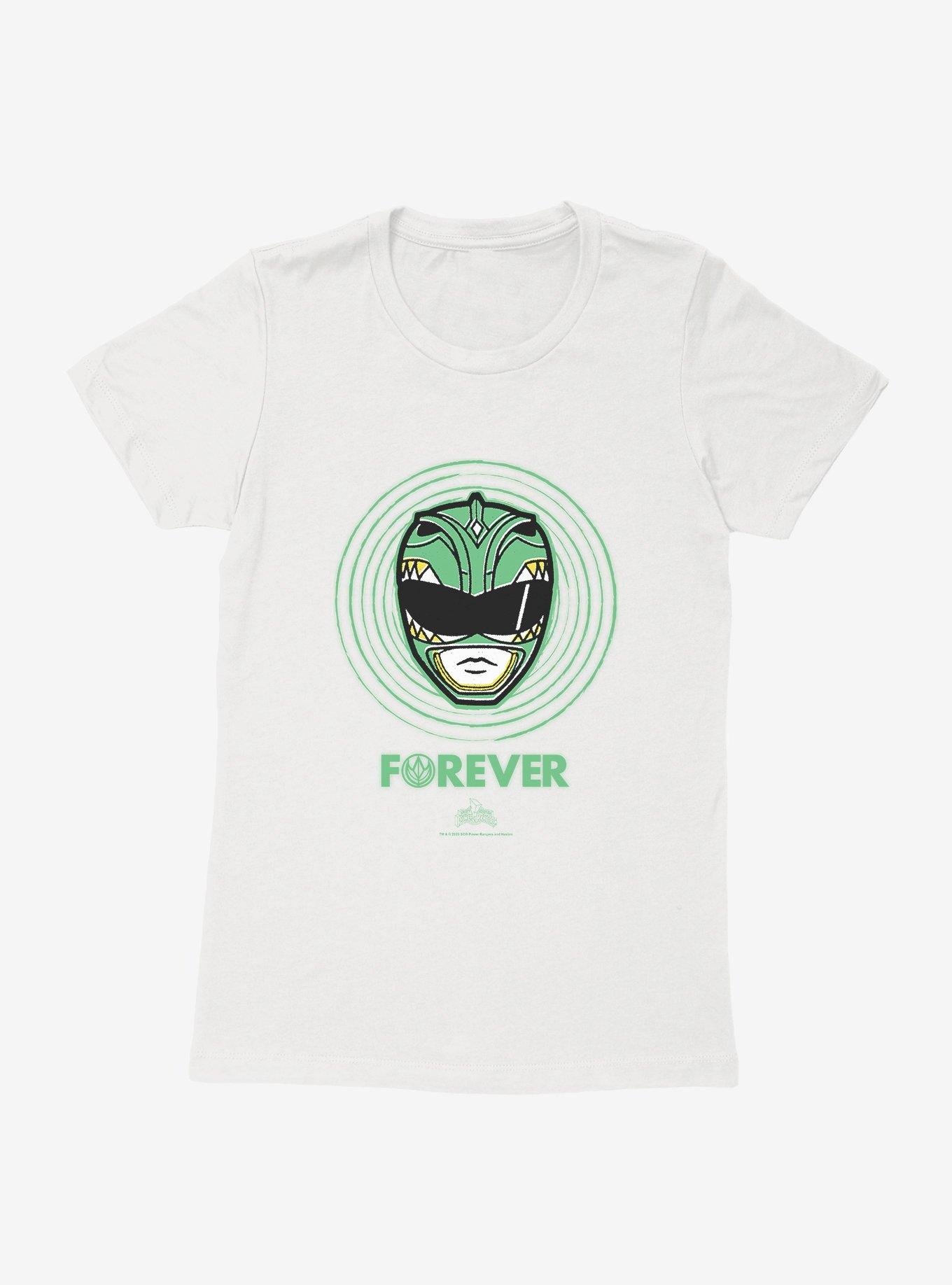 Mighty Morphin Power Rangers Green Ranger Forever Womens T-Shirt, WHITE, hi-res