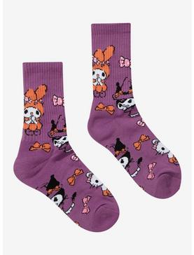 Sanrio Hello Kitty & Friends Halloween Costumes Allover Print Crew Socks - BoxLunch Exclusive, , hi-res