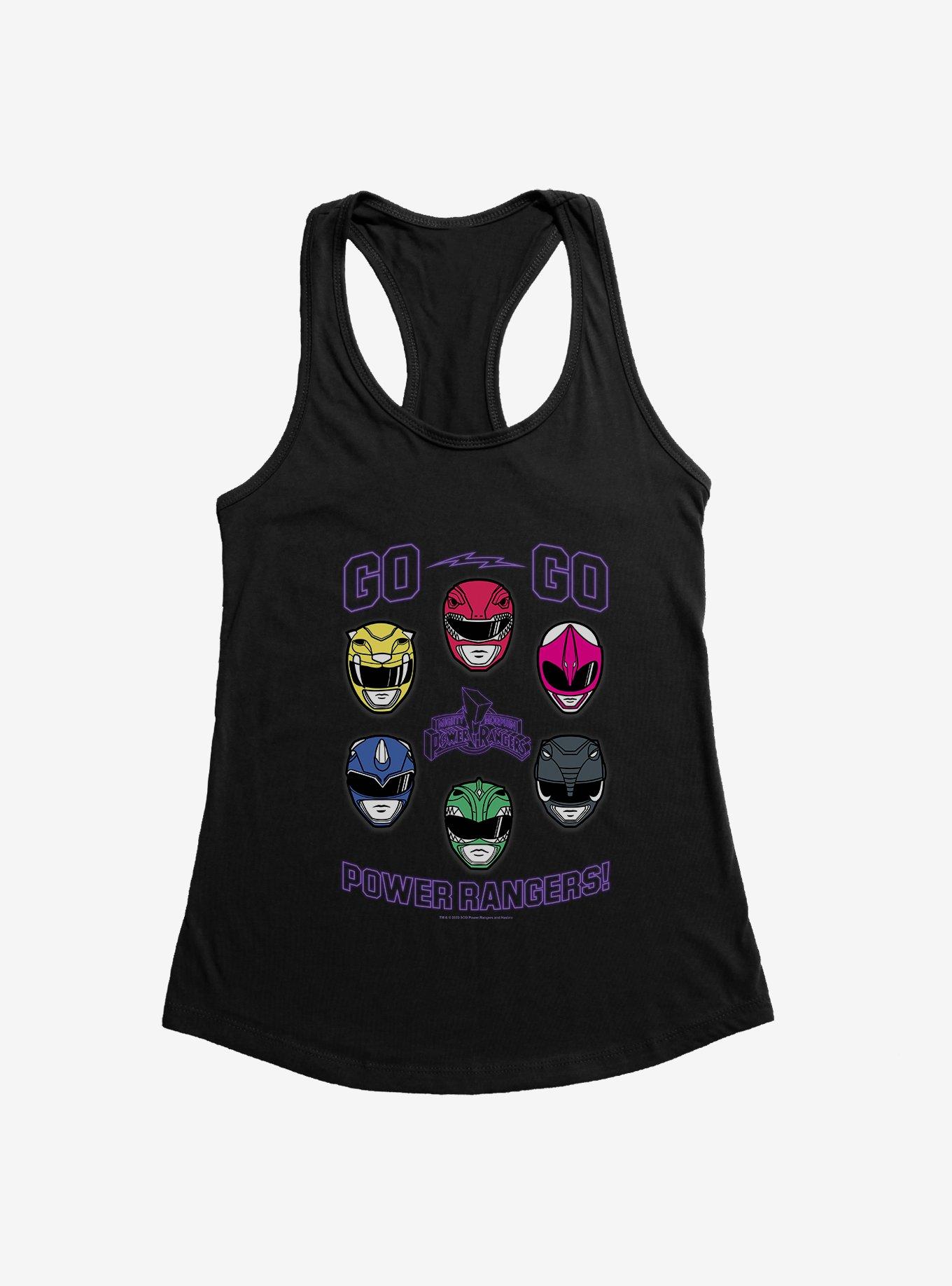 Mighty Morphin Power Rangers Go Go Power Rangers Helmets Womens Tank Top