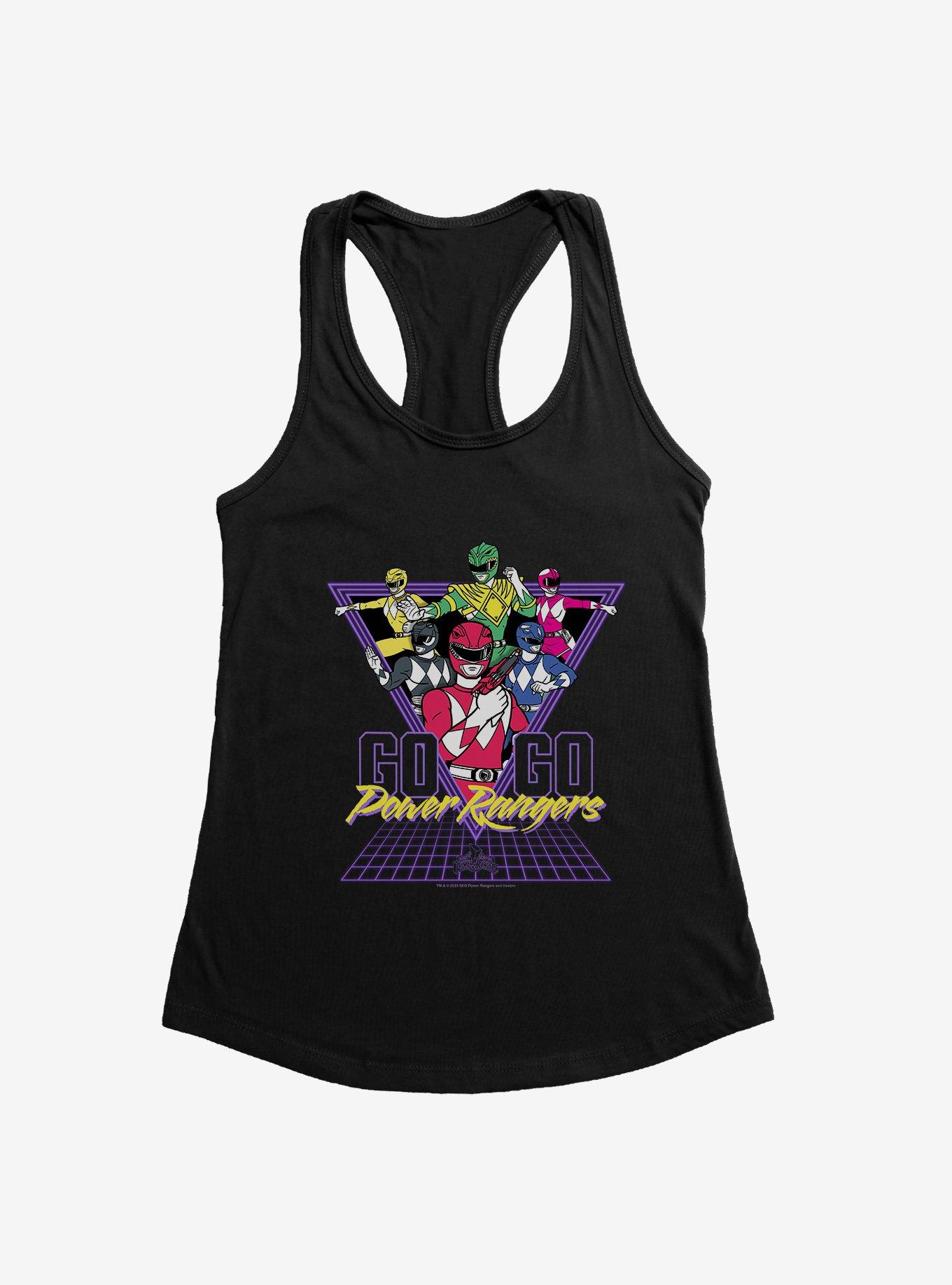 Mighty Morphin Power Rangers Go Go Power Rangers Retro Womens Tank Top