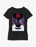 Marvel Spider-Man: Across the Spider-Verse Miles Morales Poster Youth Girls T-Shirt, BLACK, hi-res