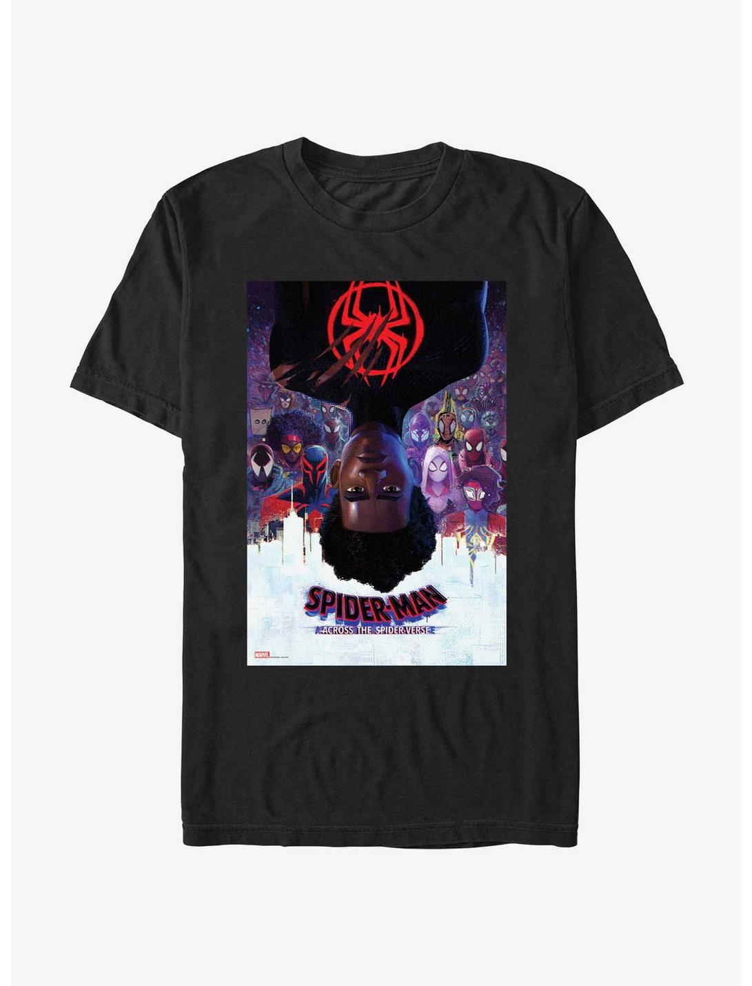 Marvel Spider-Man: Across the Spider-Verse Miles Morales Poster T-Shirt, BLACK, hi-res