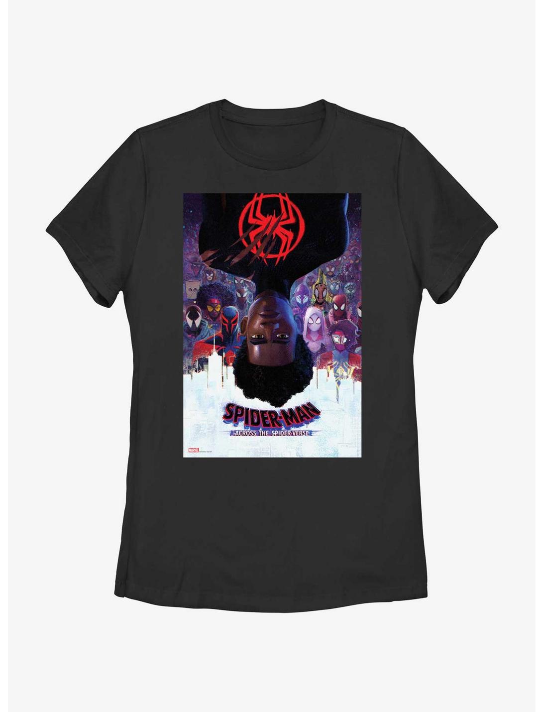 Marvel Spider-Man: Across the Spider-Verse Miles Morales Poster Womens T-Shirt, BLACK, hi-res