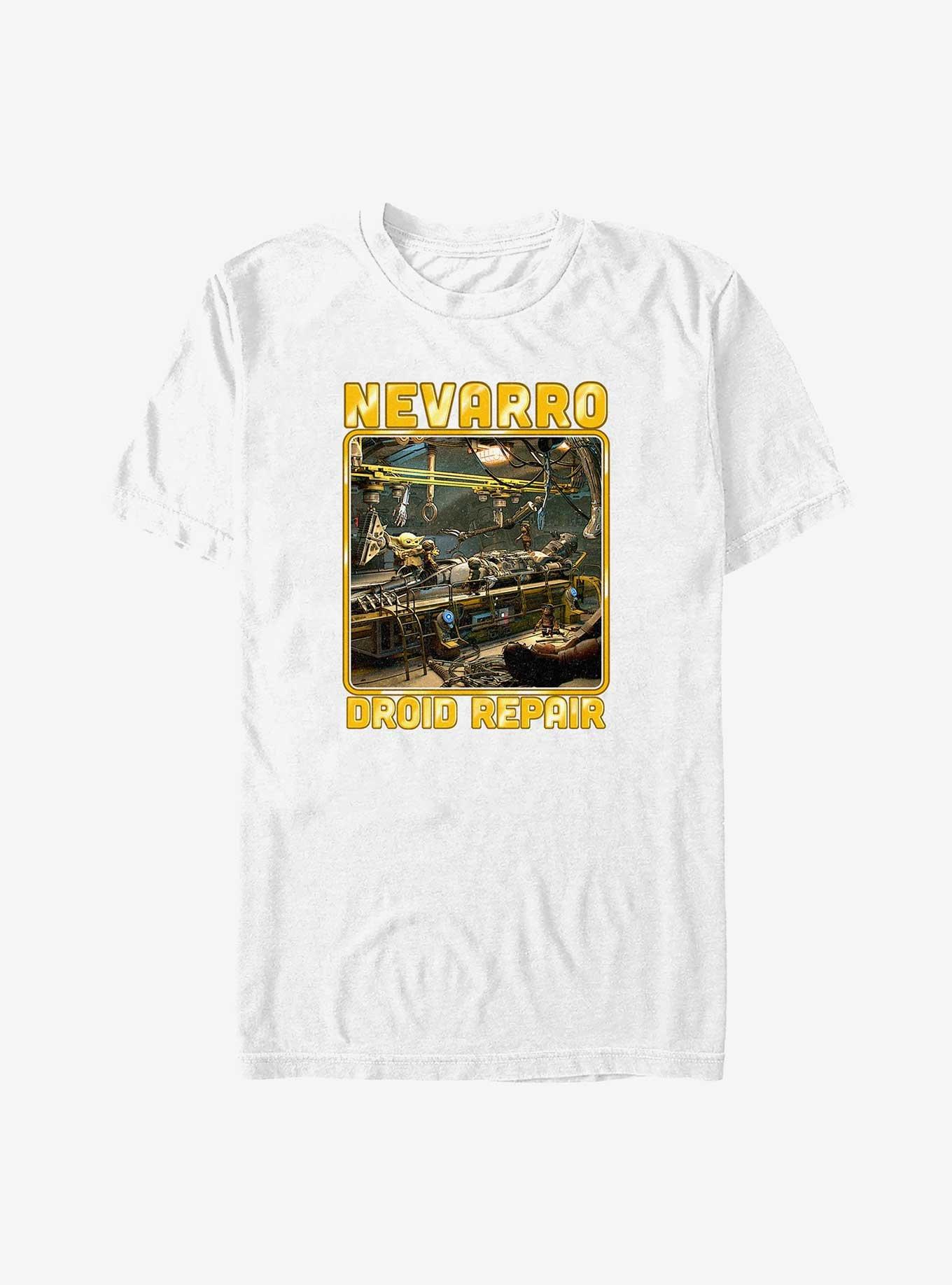 Star Wars The Mandalorian Nevarro Droid Repair Big & Tall T-Shirt, WHITE, hi-res