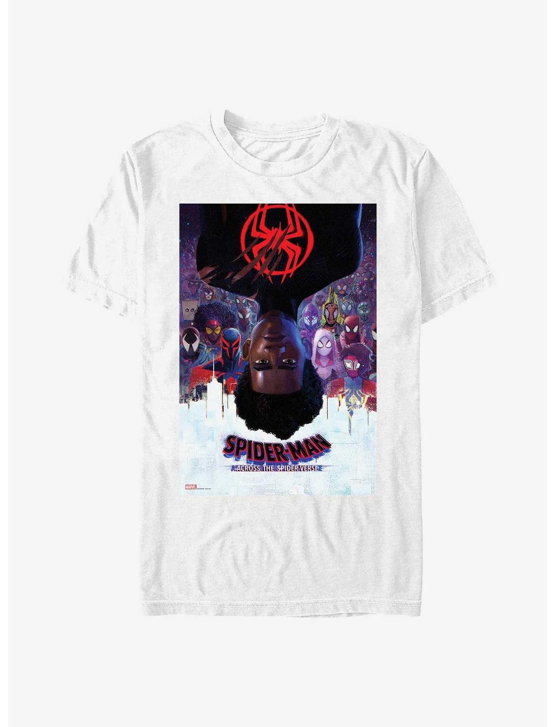 Marvel Spider-Man: Across the Spider-Verse Miles Morales Poster T-Shirt, WHITE, hi-res