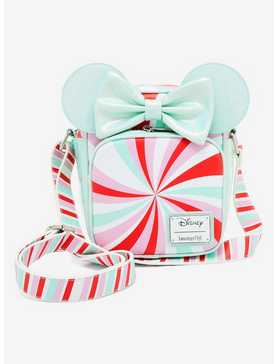 Loungefly Disney Minnie Mouse Ears Peppermint Print Crossbody Bag - BoxLunch Exclusive, , hi-res