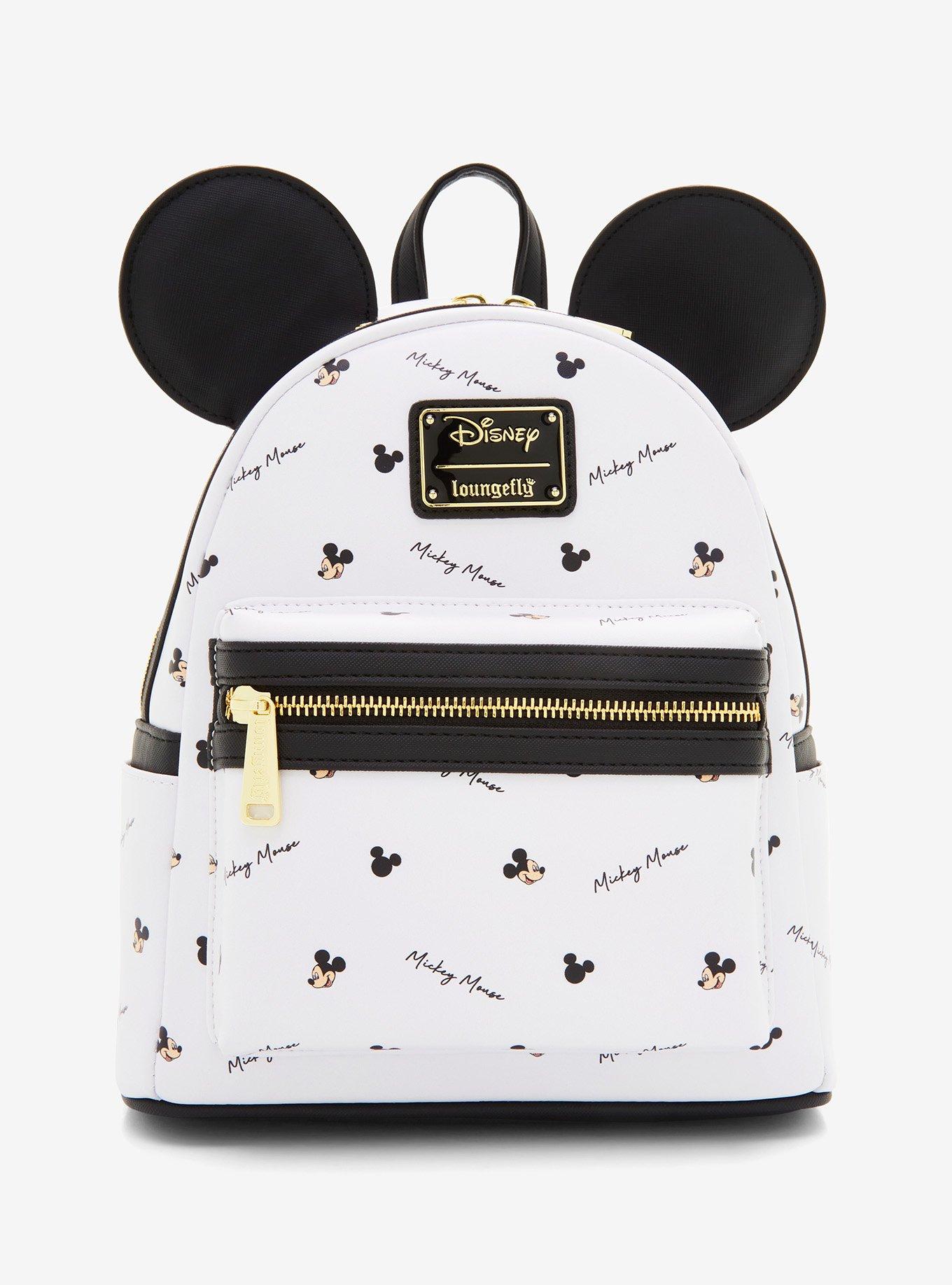 Disney’s Mickey & Minnie Mouse Tote Bag With Zip And Pocket Inside Vinyl