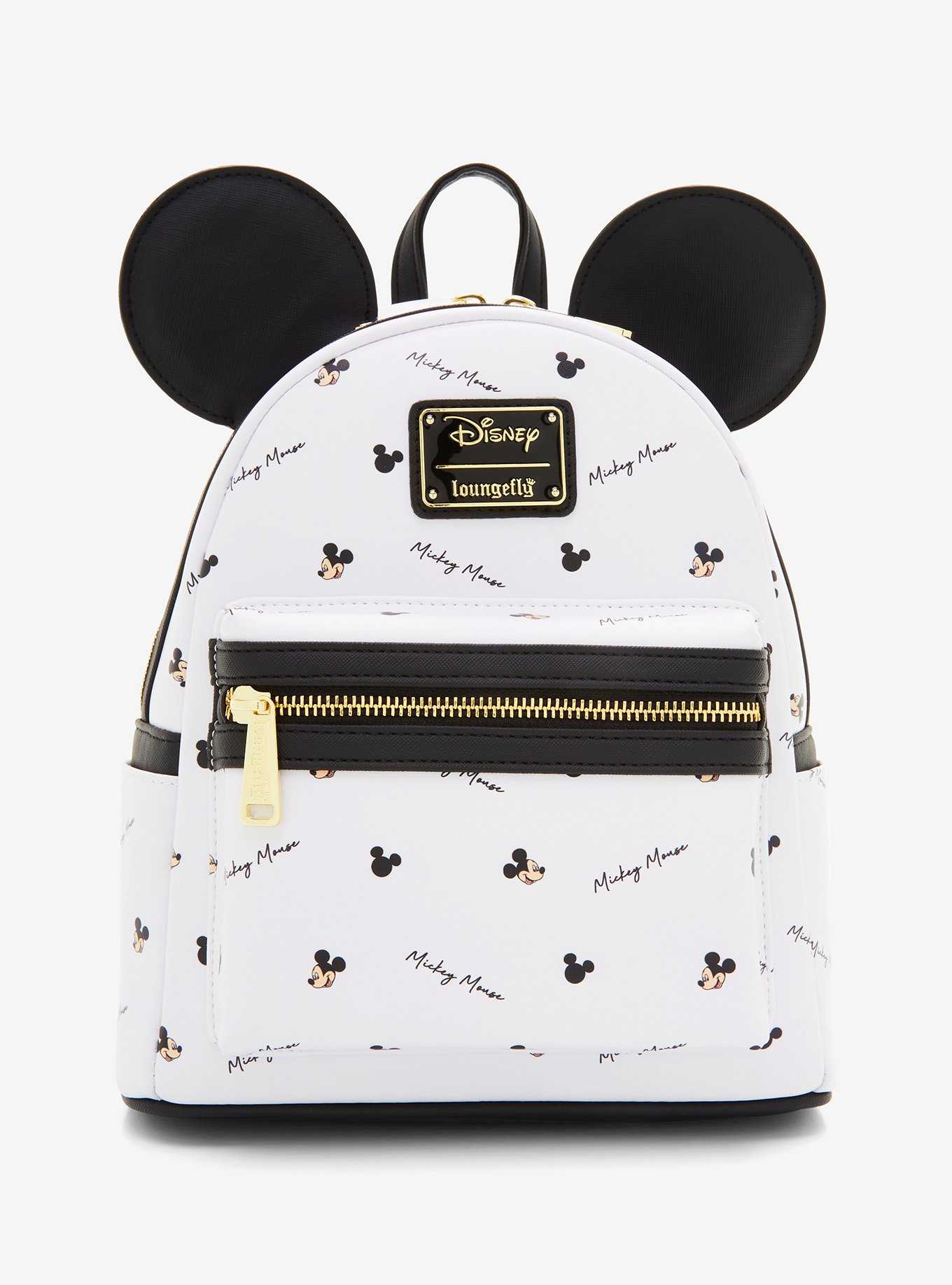 Loungefly Disney Mickey Mouse Signature Allover Print Mini Backpack - BoxLunch Exclusive, , hi-res