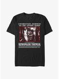 Stranger Things Unfortunate Journey Eleven and Vecna T-Shirt, BLACK, hi-res